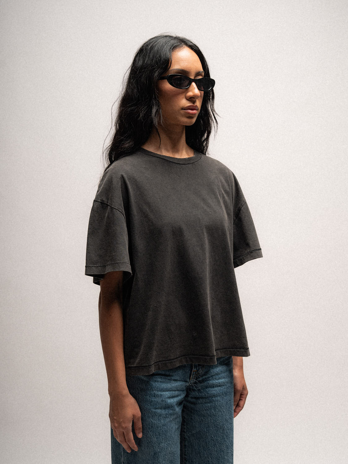 Everyday Boxy Tee – Jet Black