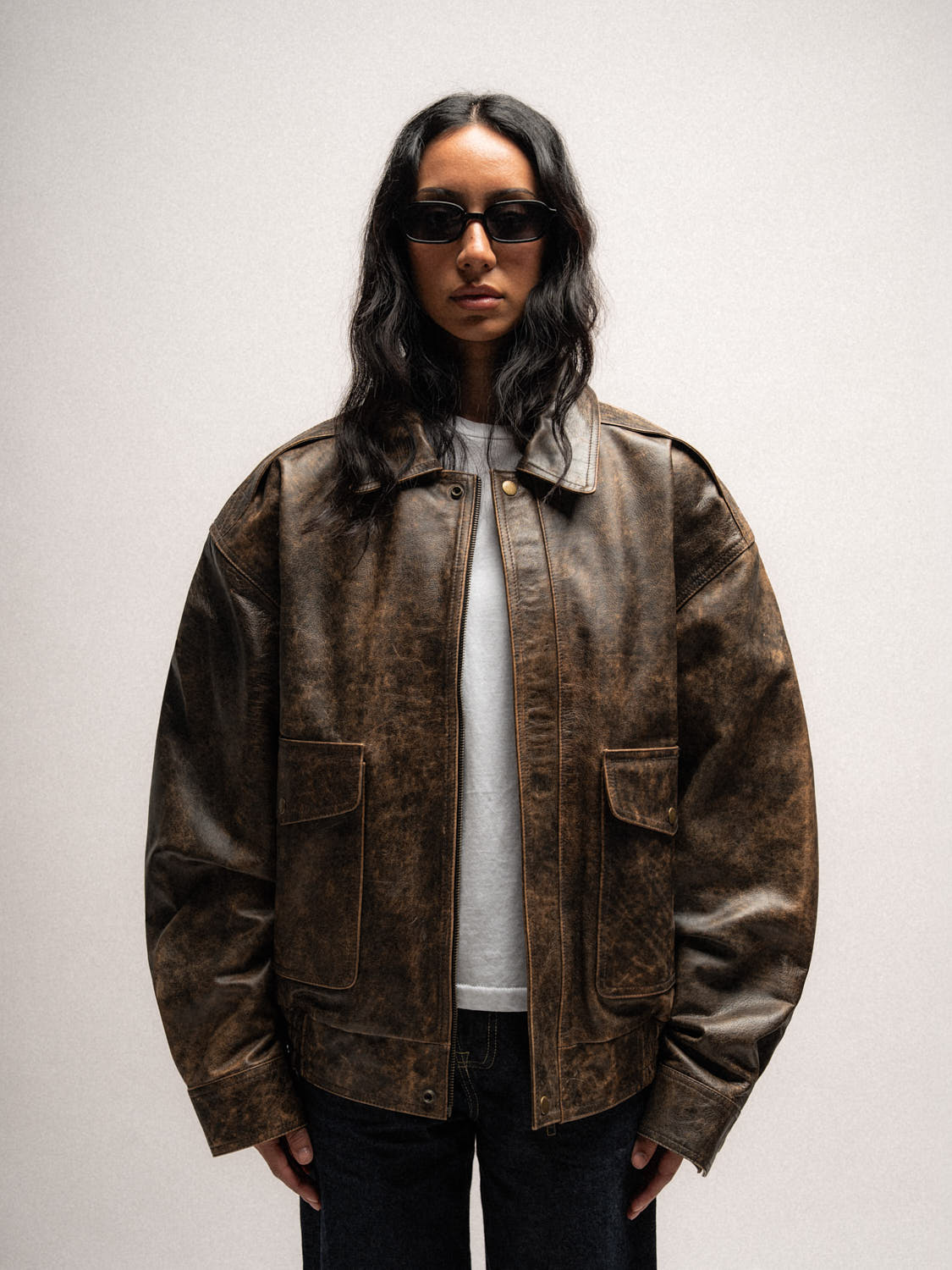 The Aviator Jacket - Brown