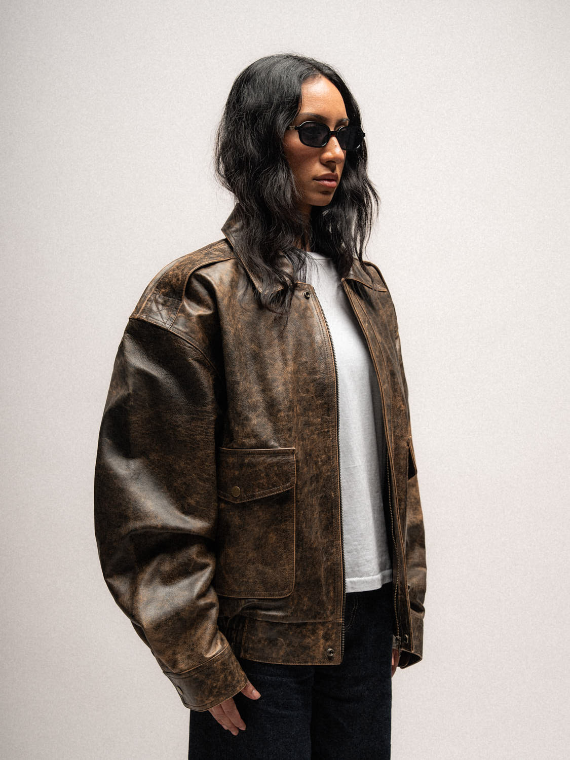 The Aviator Jacket - Brown