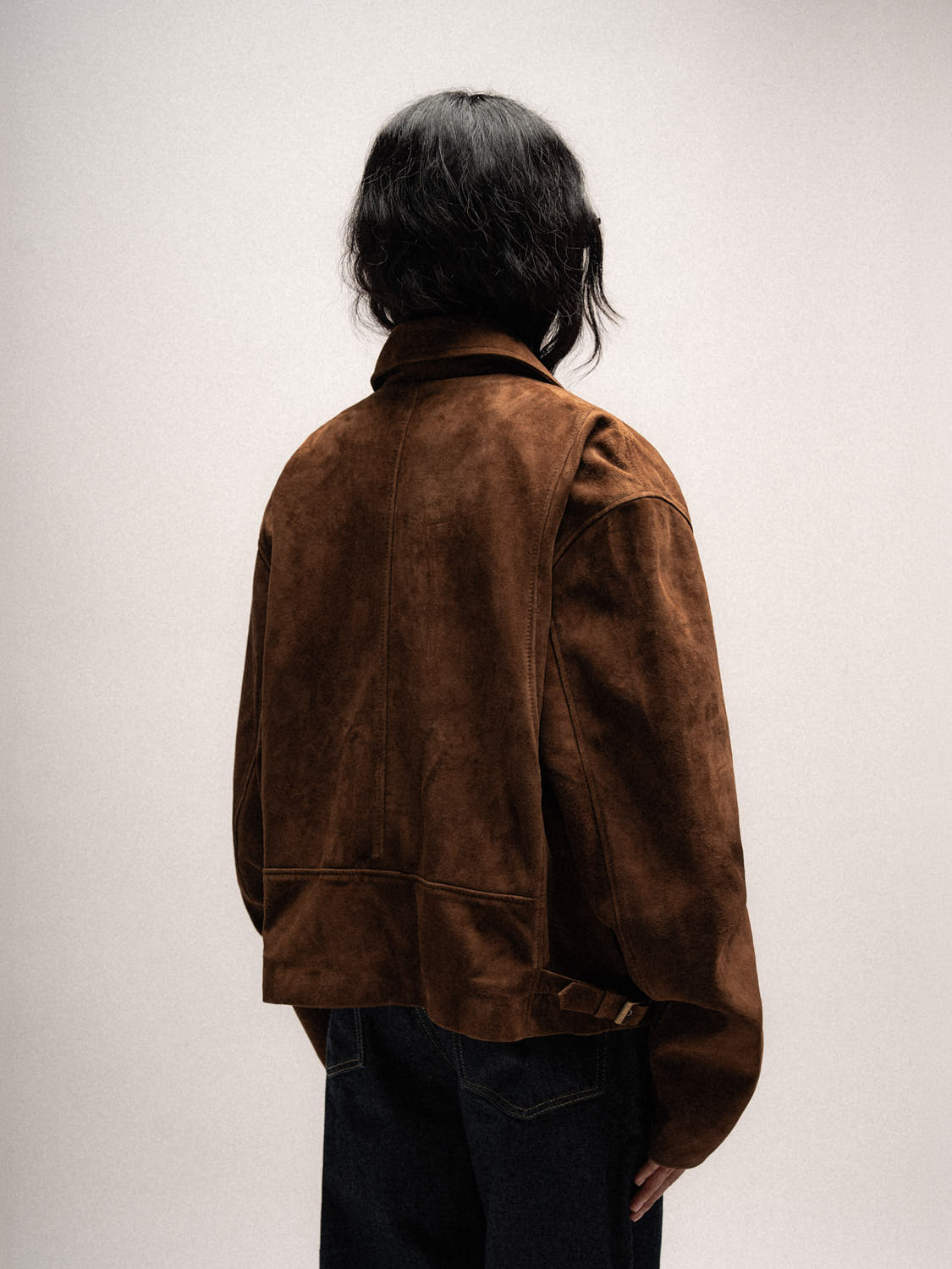 Everyday Boxy Leather Jacket - Suede