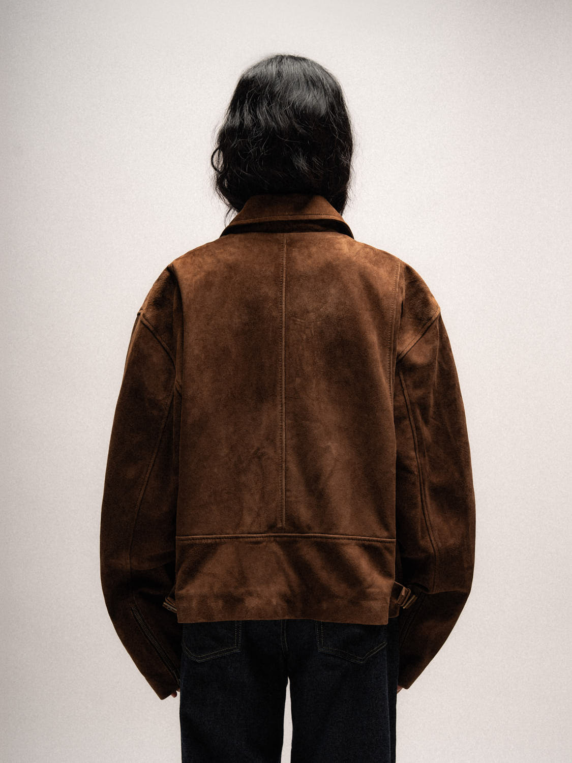 Everyday Boxy Leather Jacket - Suede