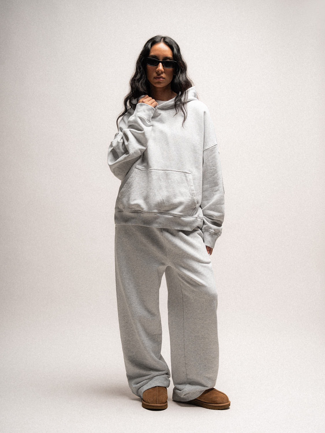 Everyday Boxy Hoodie – Heather Grey