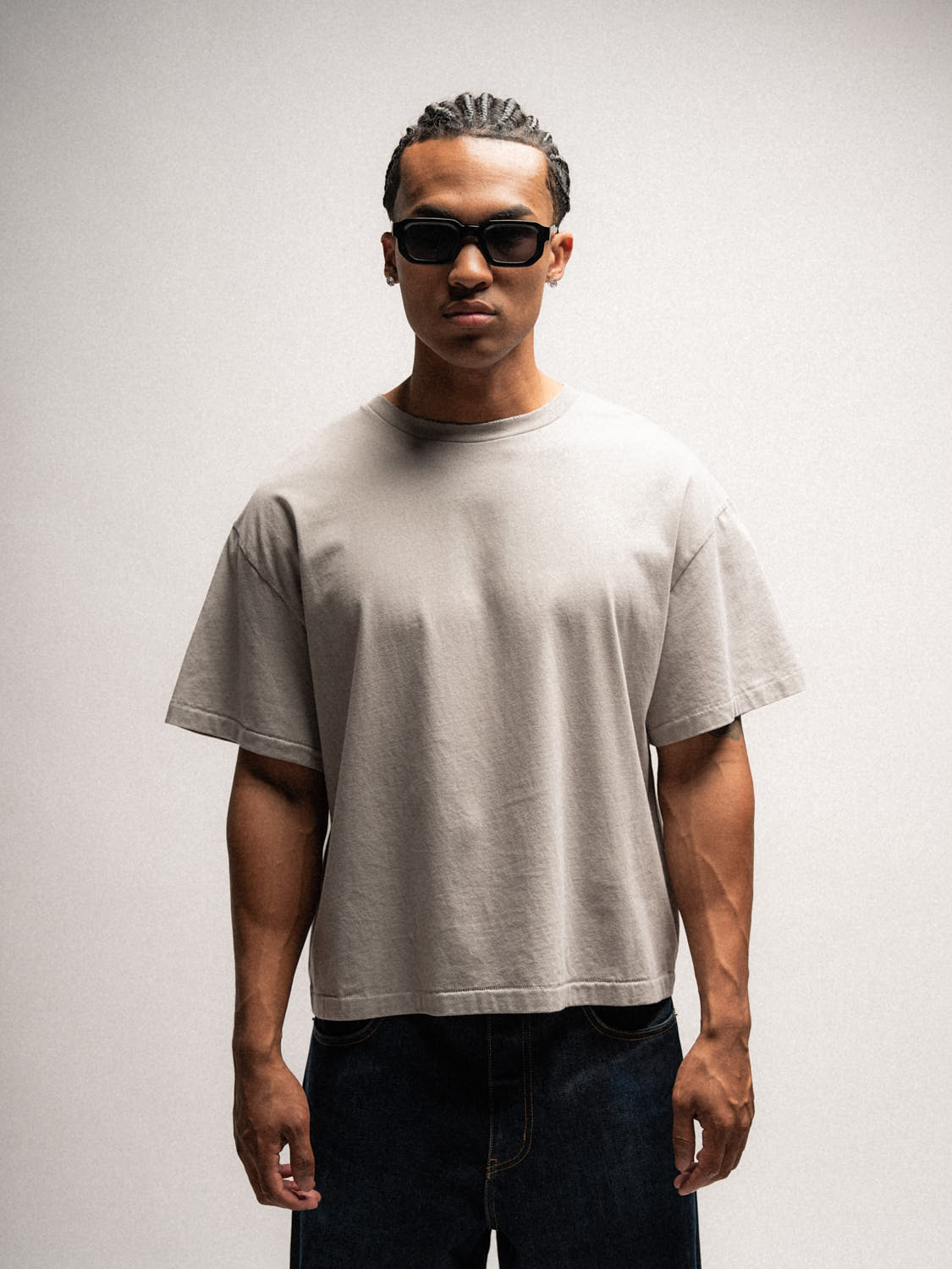 Everyday Boxy Tee – Clay Grey