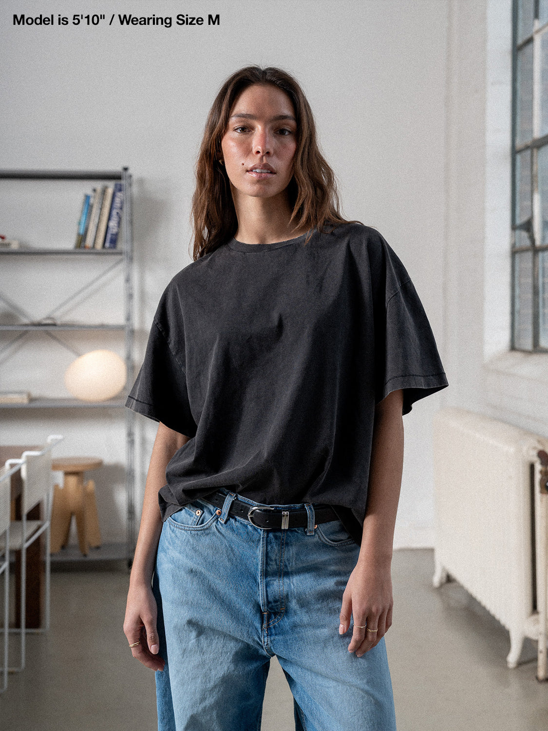 Everyday Boxy Tee – Jet Black