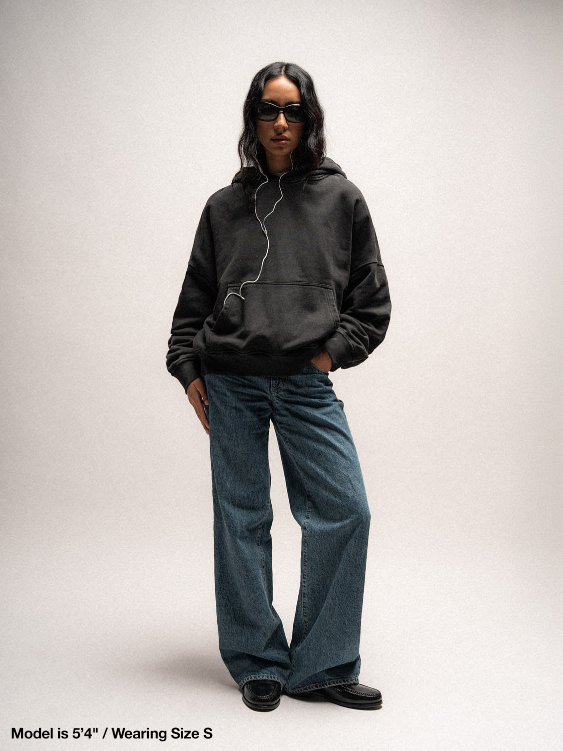Everyday Boxy Hoodie – Jet Black