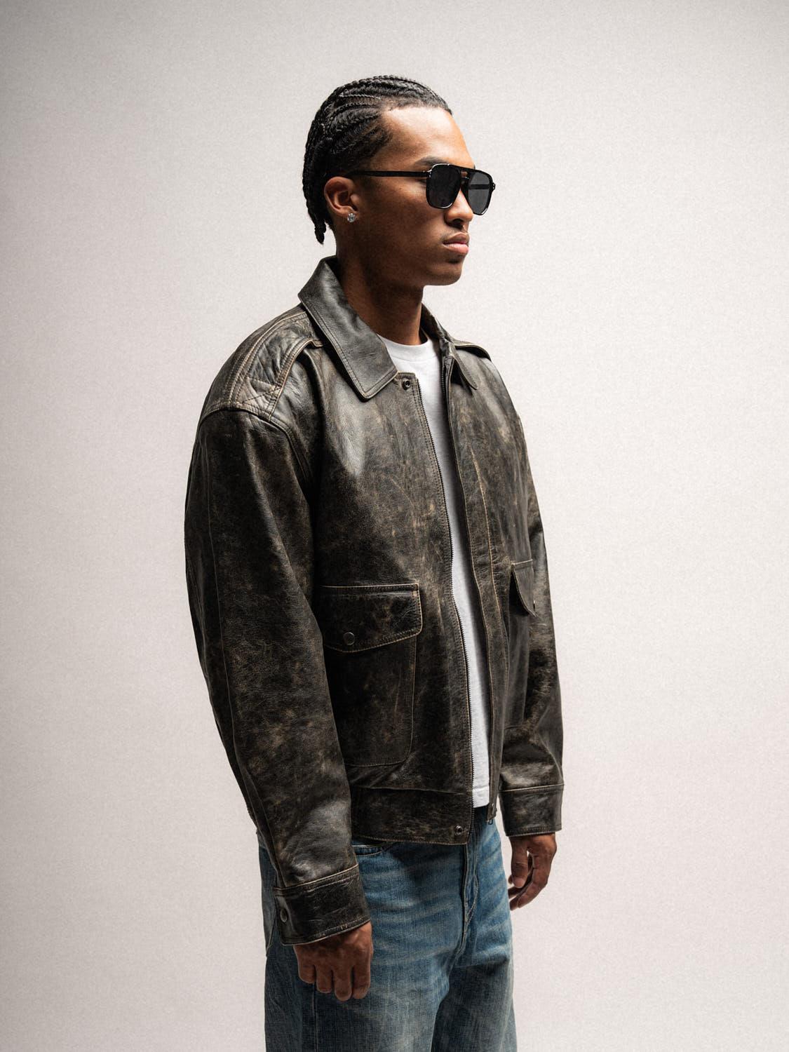 The Aviator Jacket - Jet Black