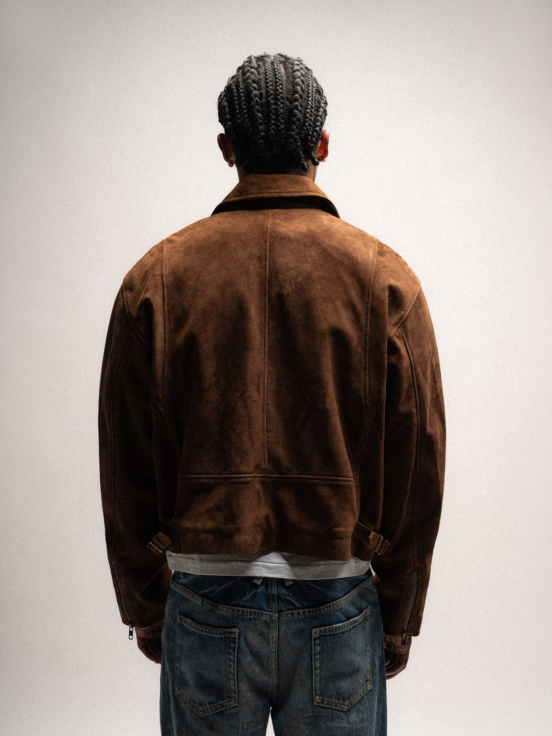 Everyday Boxy Leather Jacket - Suede