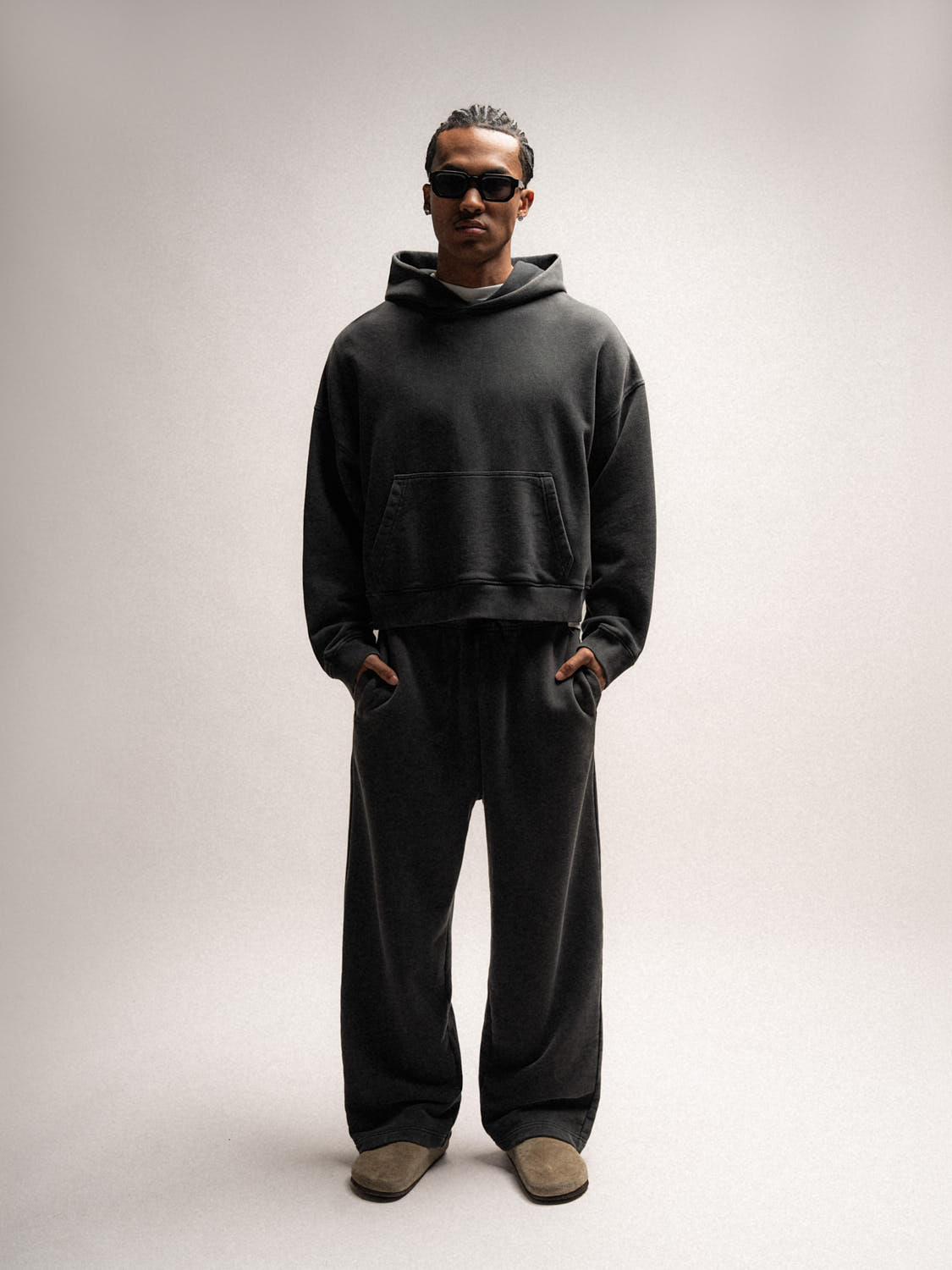 Everyday Boxy Hoodie – Jet Black