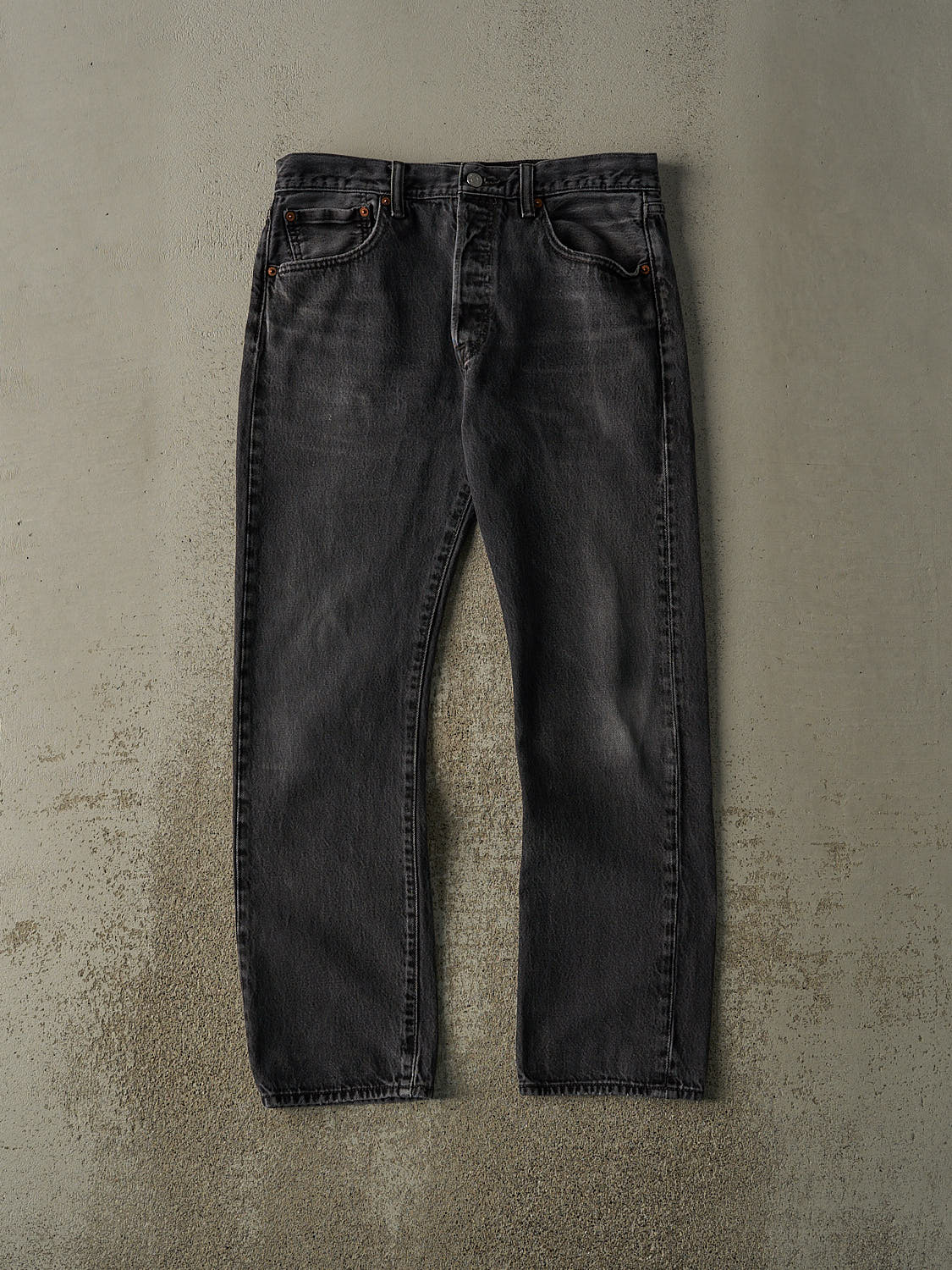 Vintage 90s Faded Black Levi's 501 Denim Pants (32x29.5)