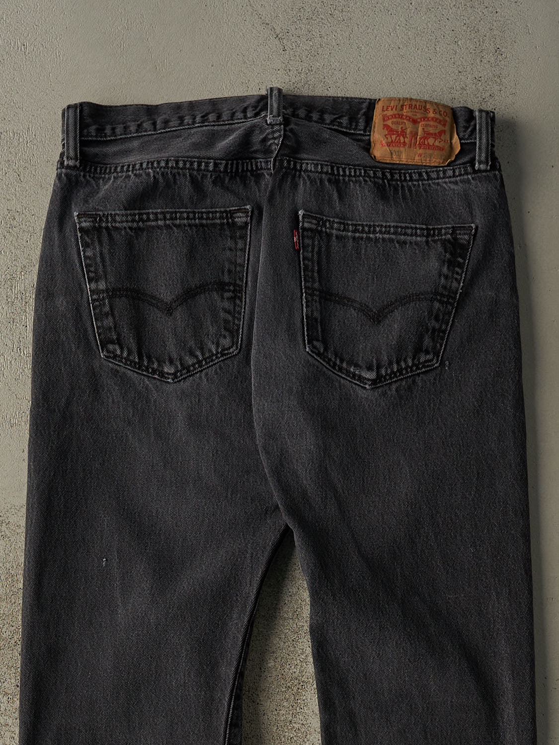 Vintage 90s Faded Black Levi's 501 Denim Pants (32x29.5)