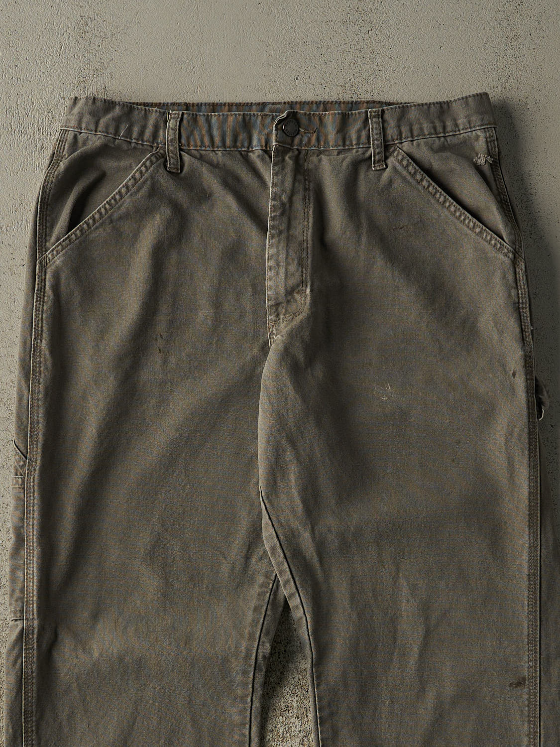 Vintage 90s Green Rustler Carpenter Work Pants (34x28.5)
