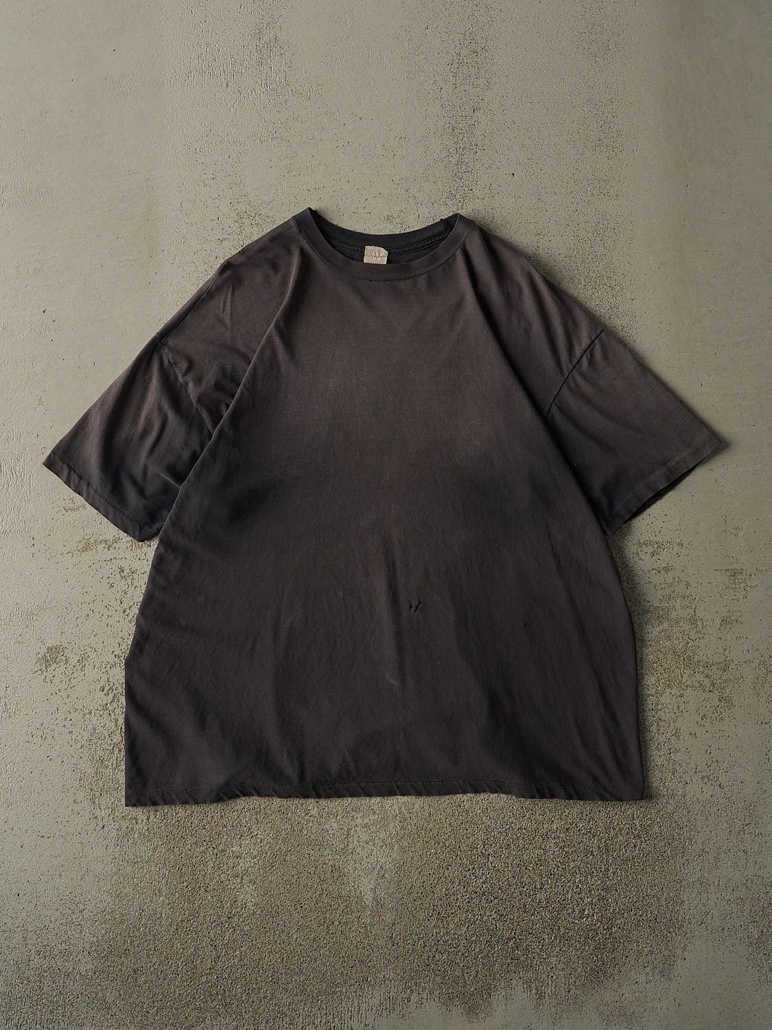 Vintage 90s Sun Faded Black Adidas Blank Single Stitch Tee (XL/XXL)