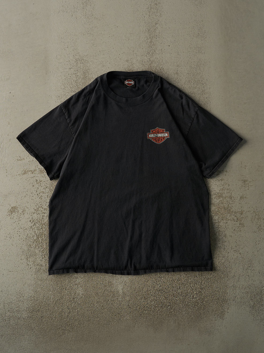 Vintage 13' Faded Black New Richmond WI Harley Davidson Tee (L/XL)