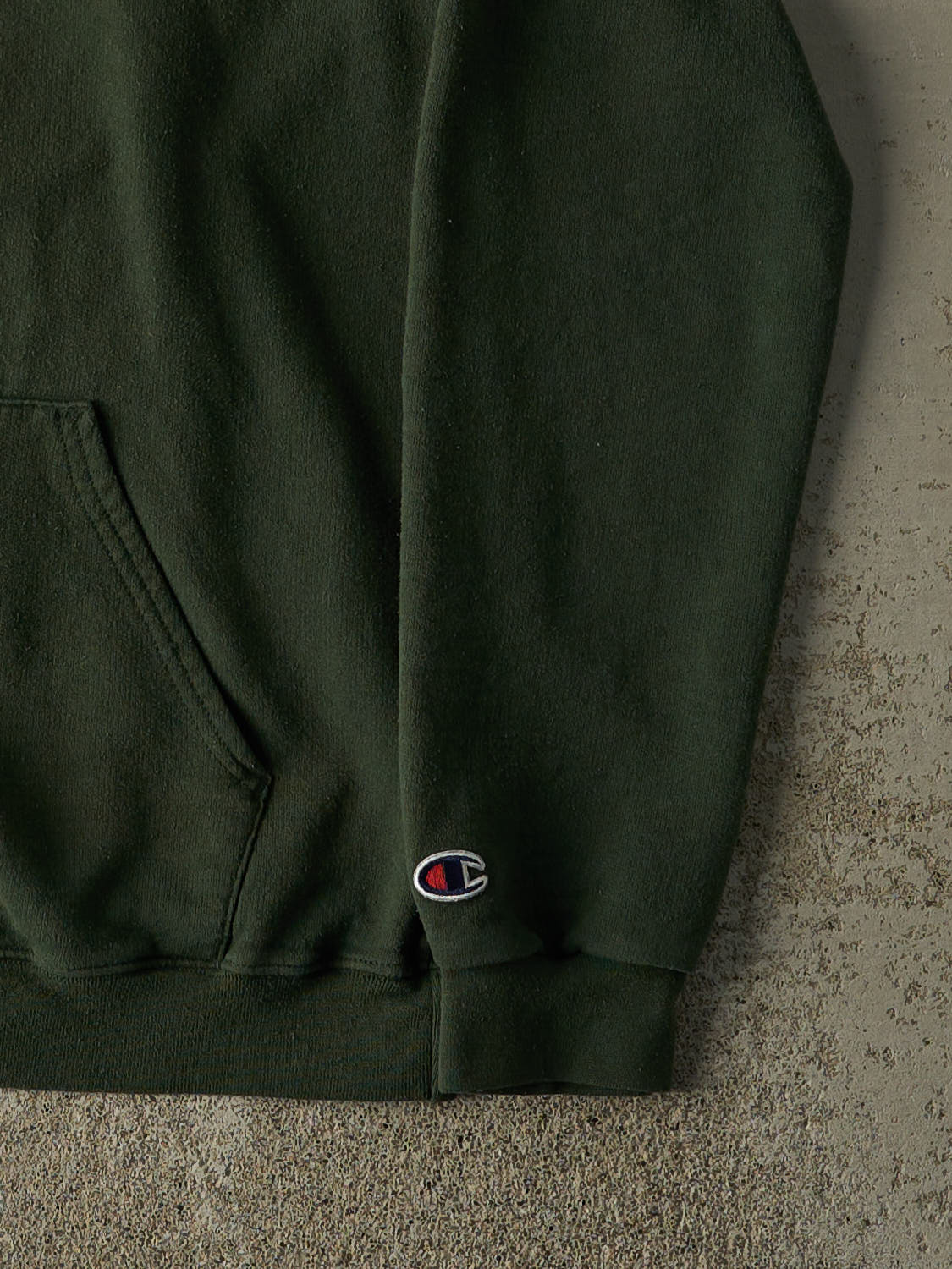 Vintage 90s Faded Green Champion Hoodie (S/M)