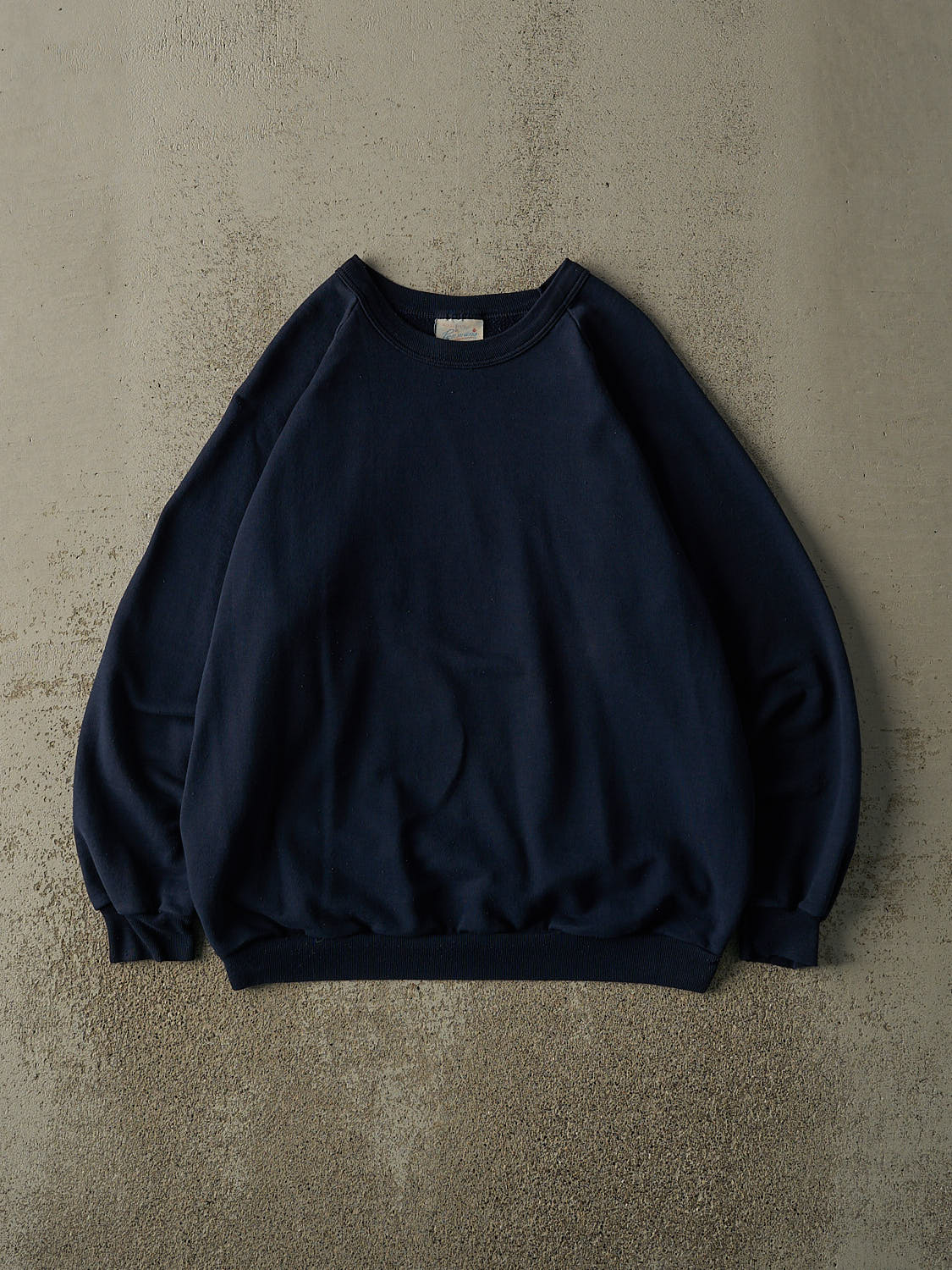 Vintage 80s Navy Blue Blank Crewneck (M/L)
