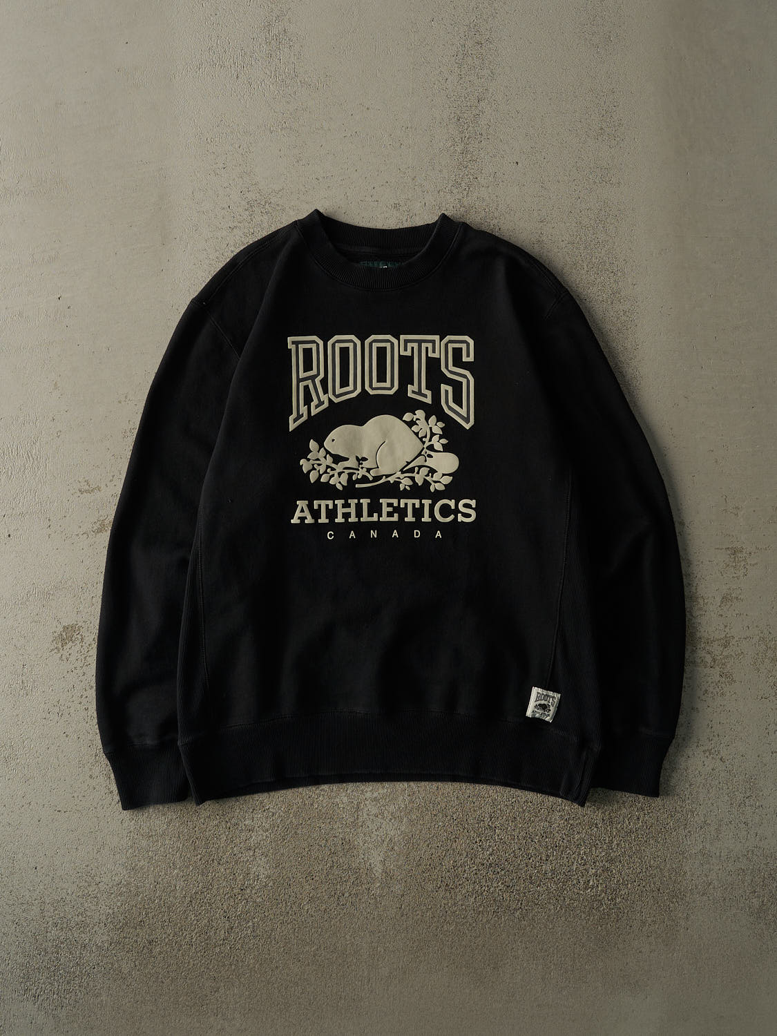 Vintage Y2K Black Roots Logo Crewneck (L/XL)