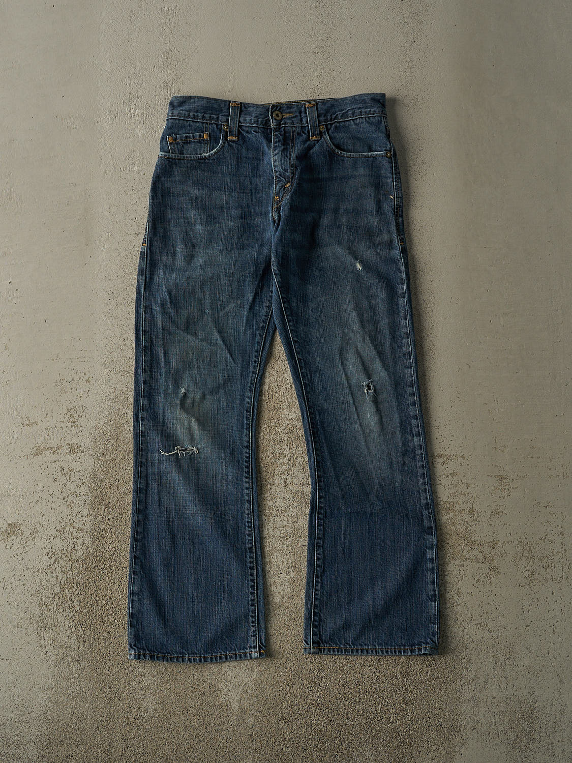 Vintage Y2K Dark Wash Levi's Boot Cut Jeans (31x30)