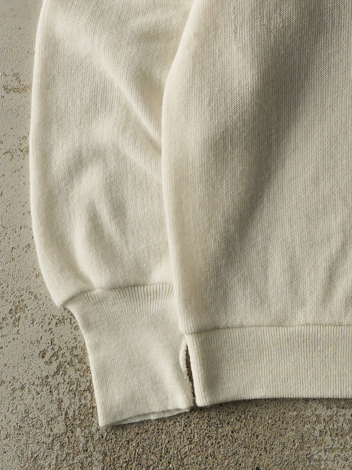 Vintage 80s White Lacoste Izod Boxy Knit Cardigan (L/XL)