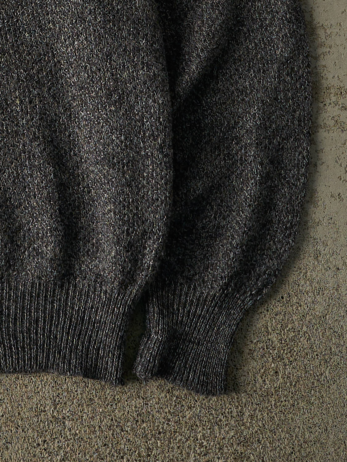 Vintage 90s Grey Simple Knit Pullover (L)