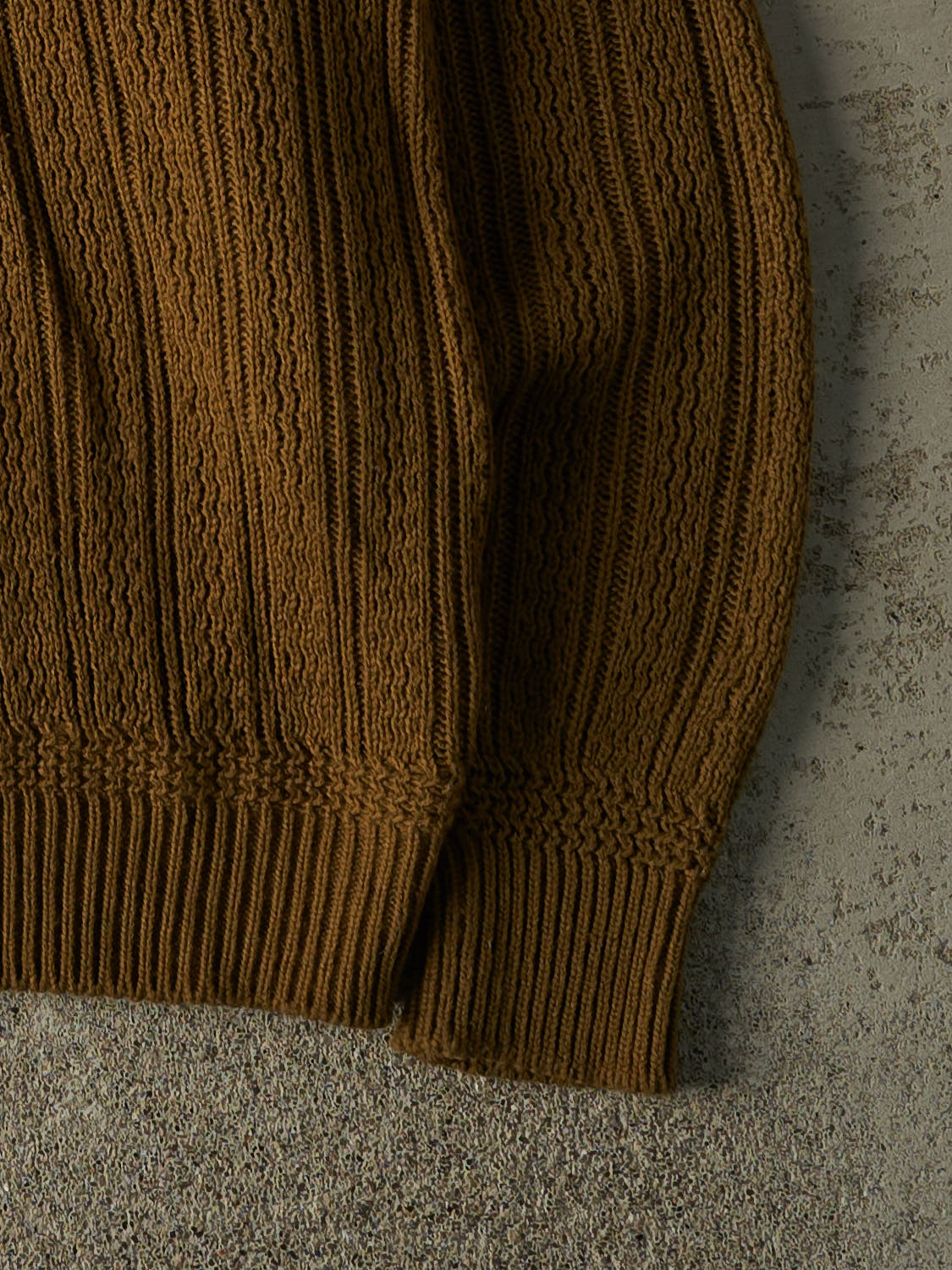 Vintage 80s Brown Patterned Knit Pullover (M/L)