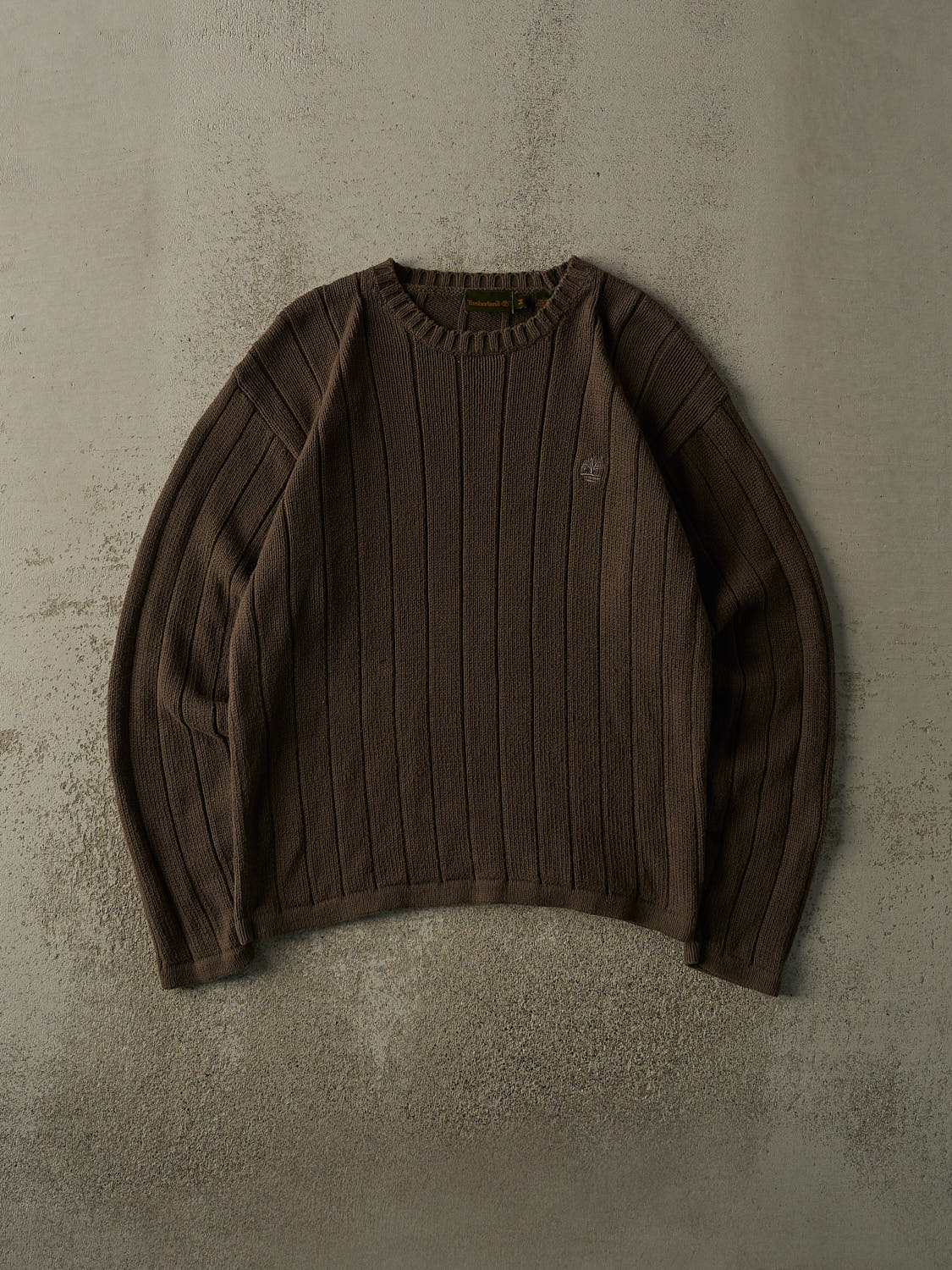Vintage 90s Brown Timberland Embroidered Knit (M/L)