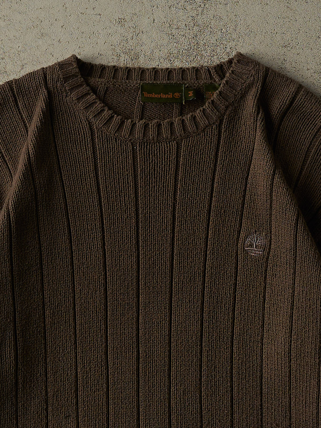 Vintage 90s Brown Timberland Embroidered Knit (M/L)