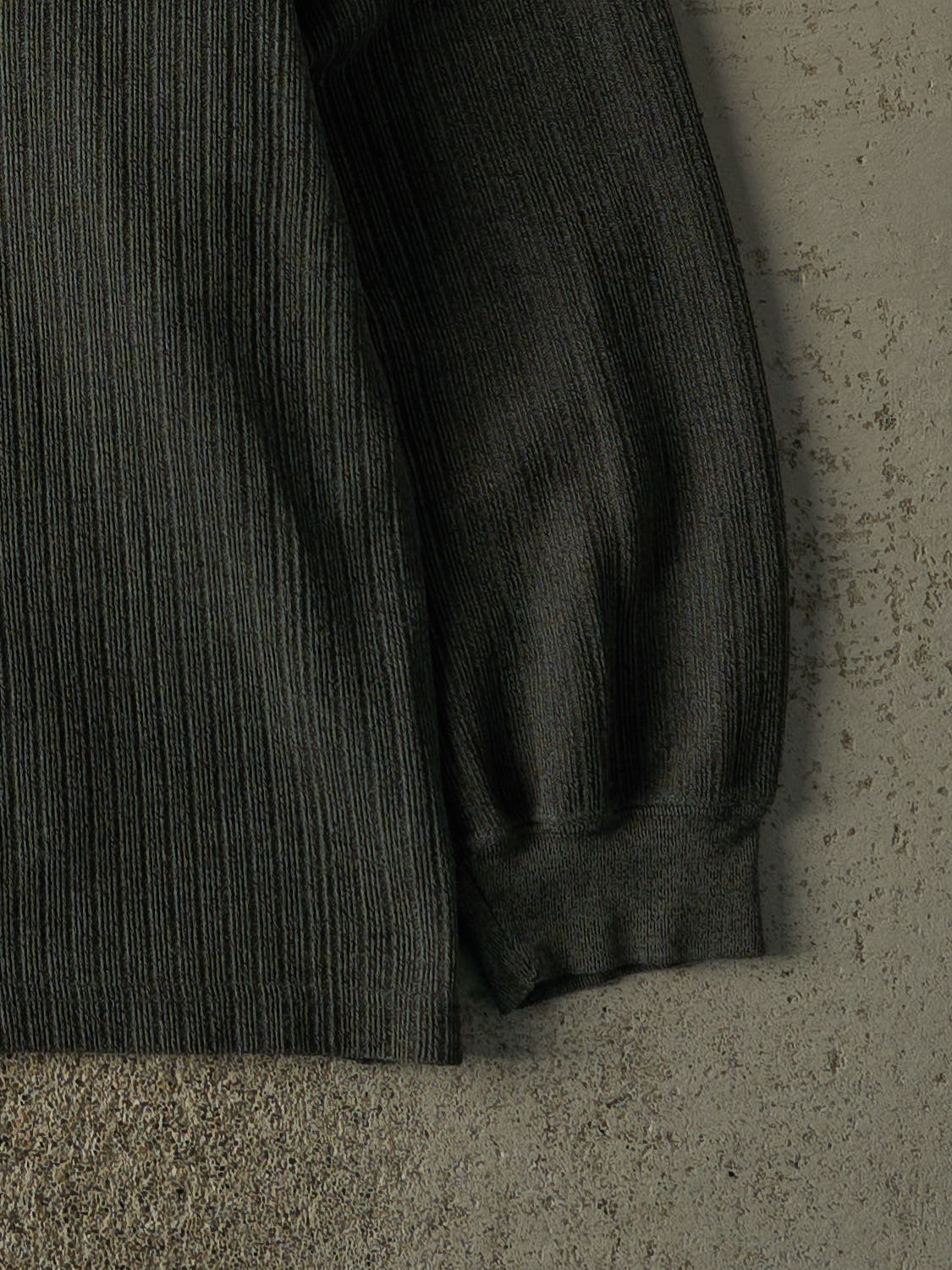 Vintage 80s Green Quarter Button Lightweight Knit (XL/XXL)