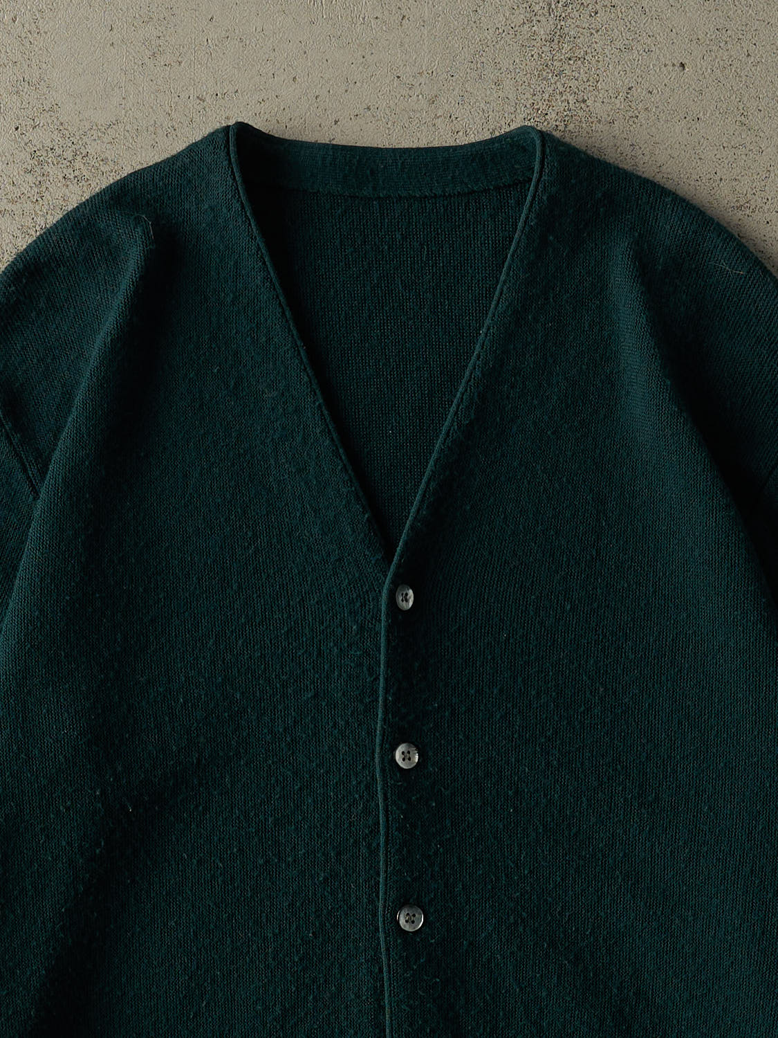 Vintage 80s Green Knit Cardigan (L)