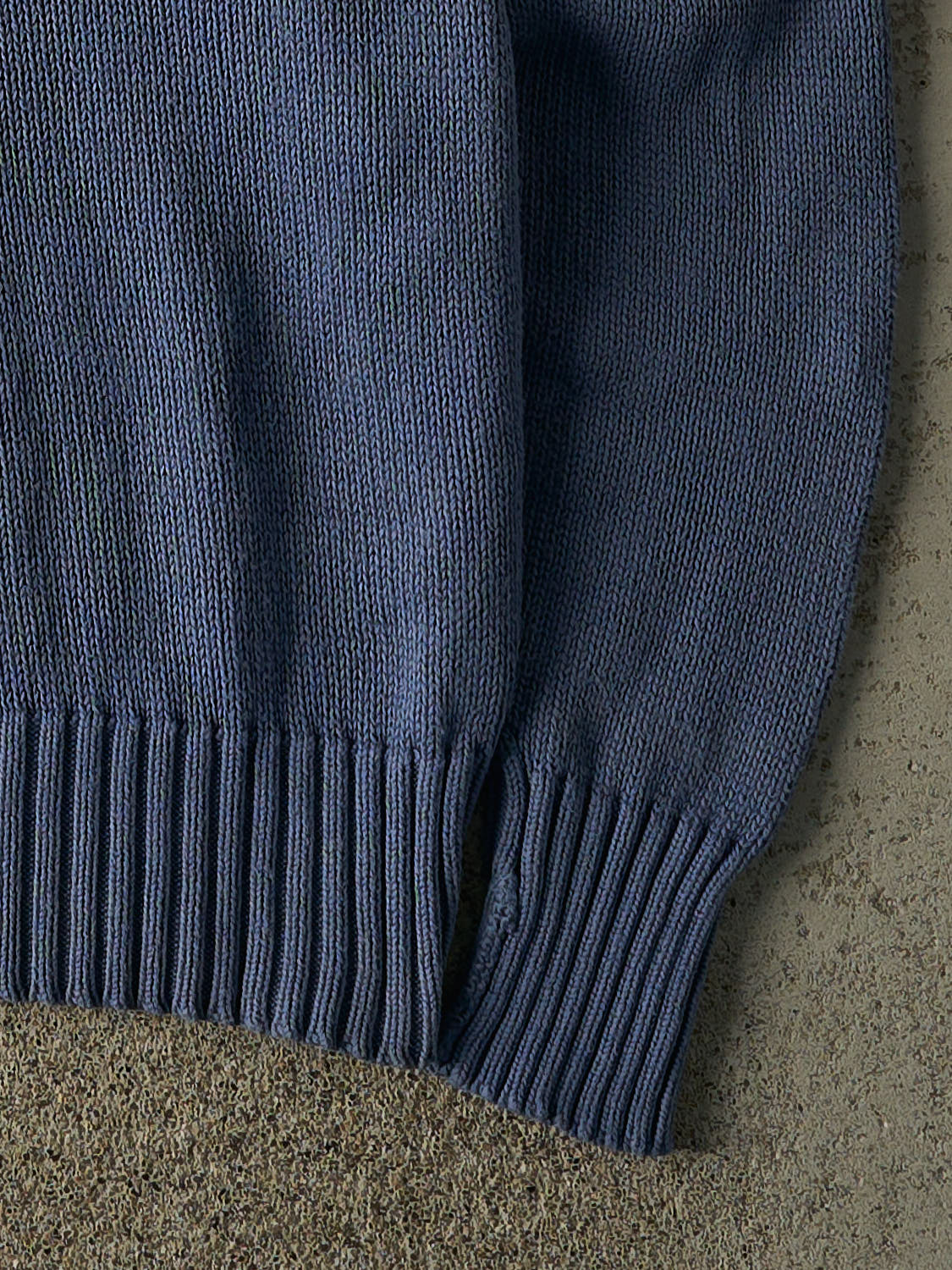 Vintage 90s Slate Blue Polo Ralph Lauren Knit Pullover (XXL)