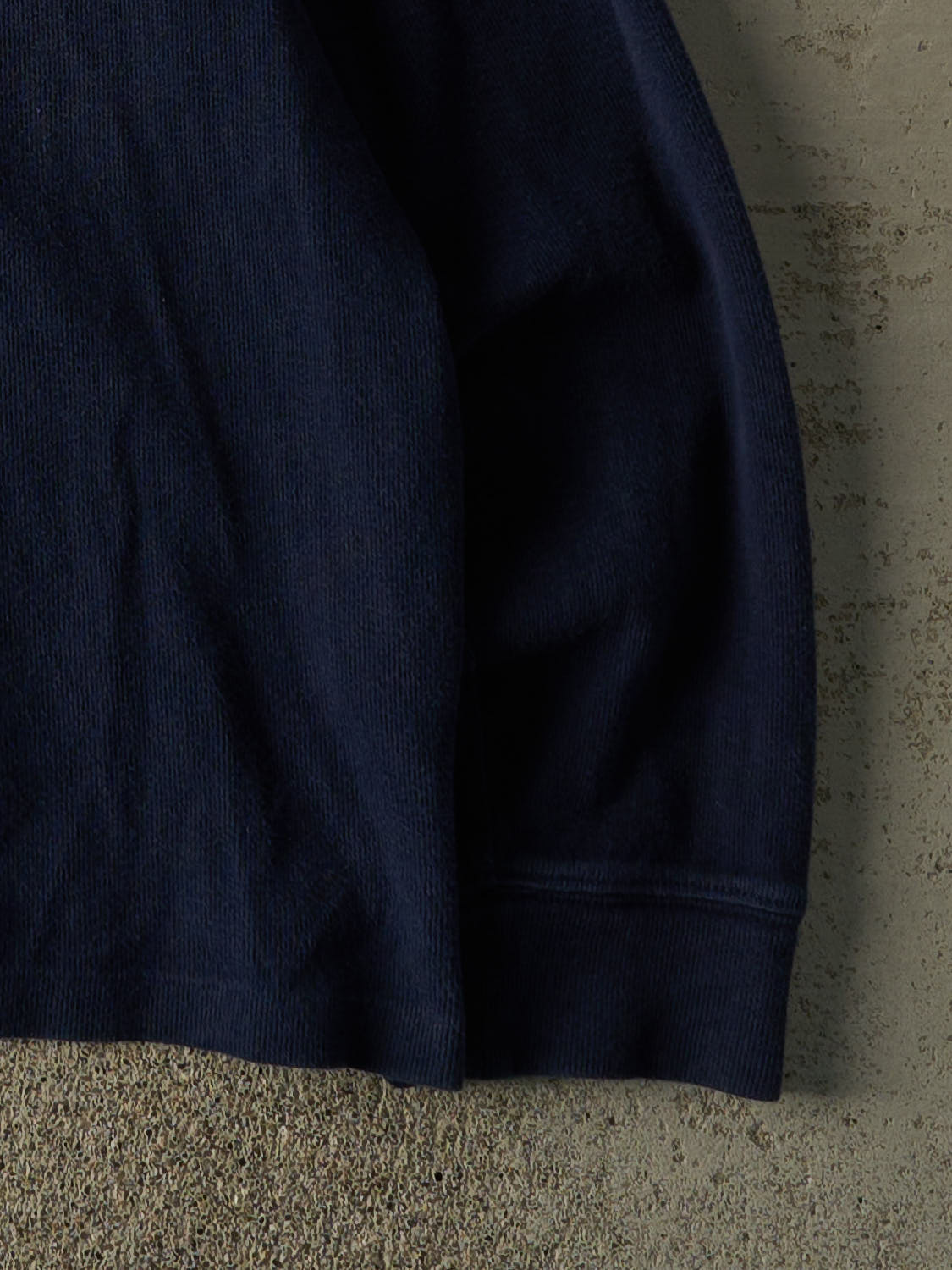 Vintage Y2K Navy Blue Polo Ralph Lauren Quarter Zip Knit (M)