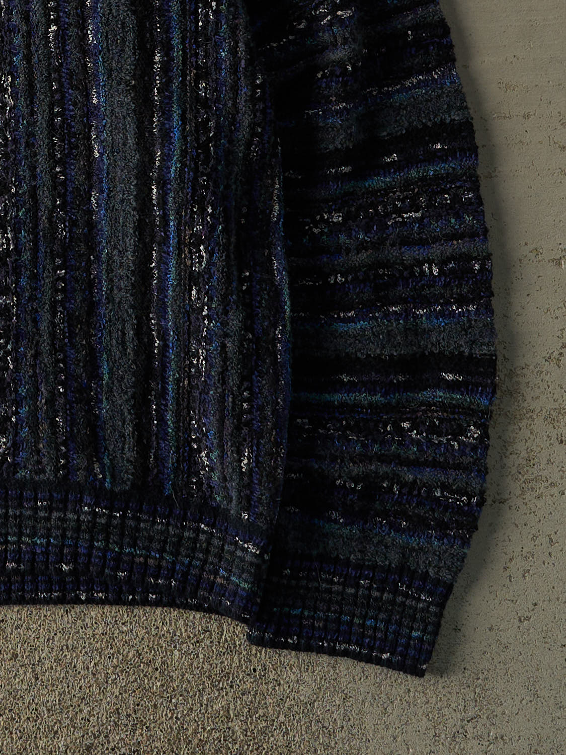 Vintage 90s Blue Grandpa Knit (XL)