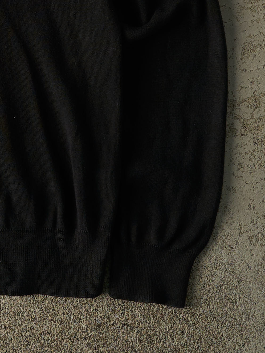 Vintage 90s Black Polo Ralph Lauren Embroidered Knit (M/L)