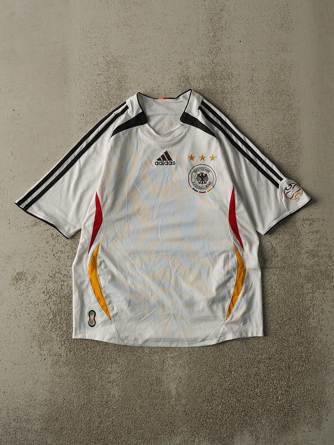Vintage Y2K White Adidas Germany Soccer Jersey (S/M)
