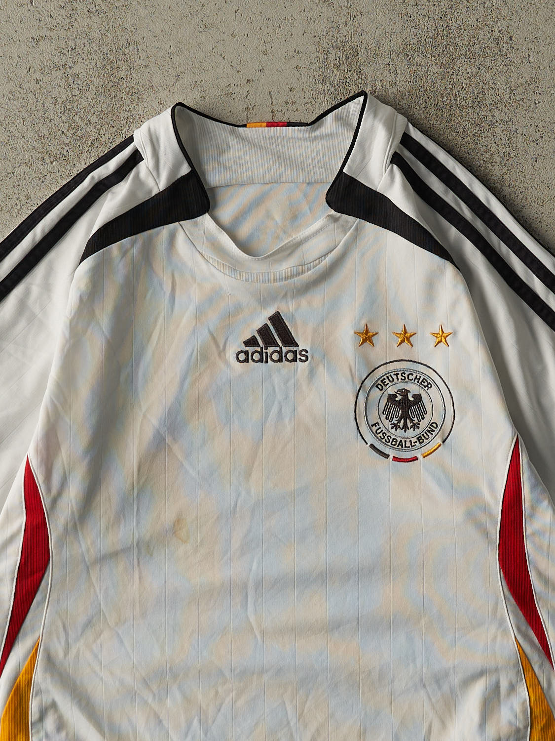 Vintage Y2K White Adidas Germany Soccer Jersey (S/M)
