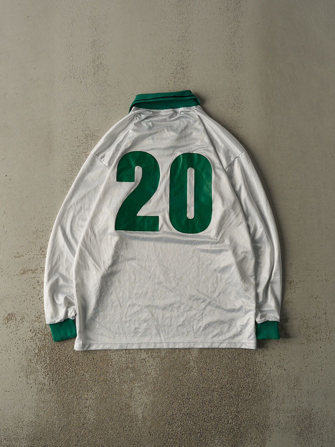 Vintage Y2K White GS Staggia #20 Long Sleeve Soccer Jersey (XL)
