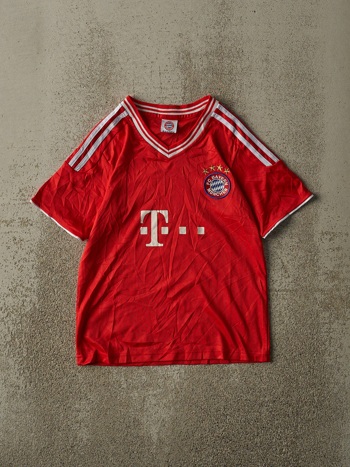 Vintage Y2K Red FC Bayern Munchen Soccer Jersey (XXS/XS)