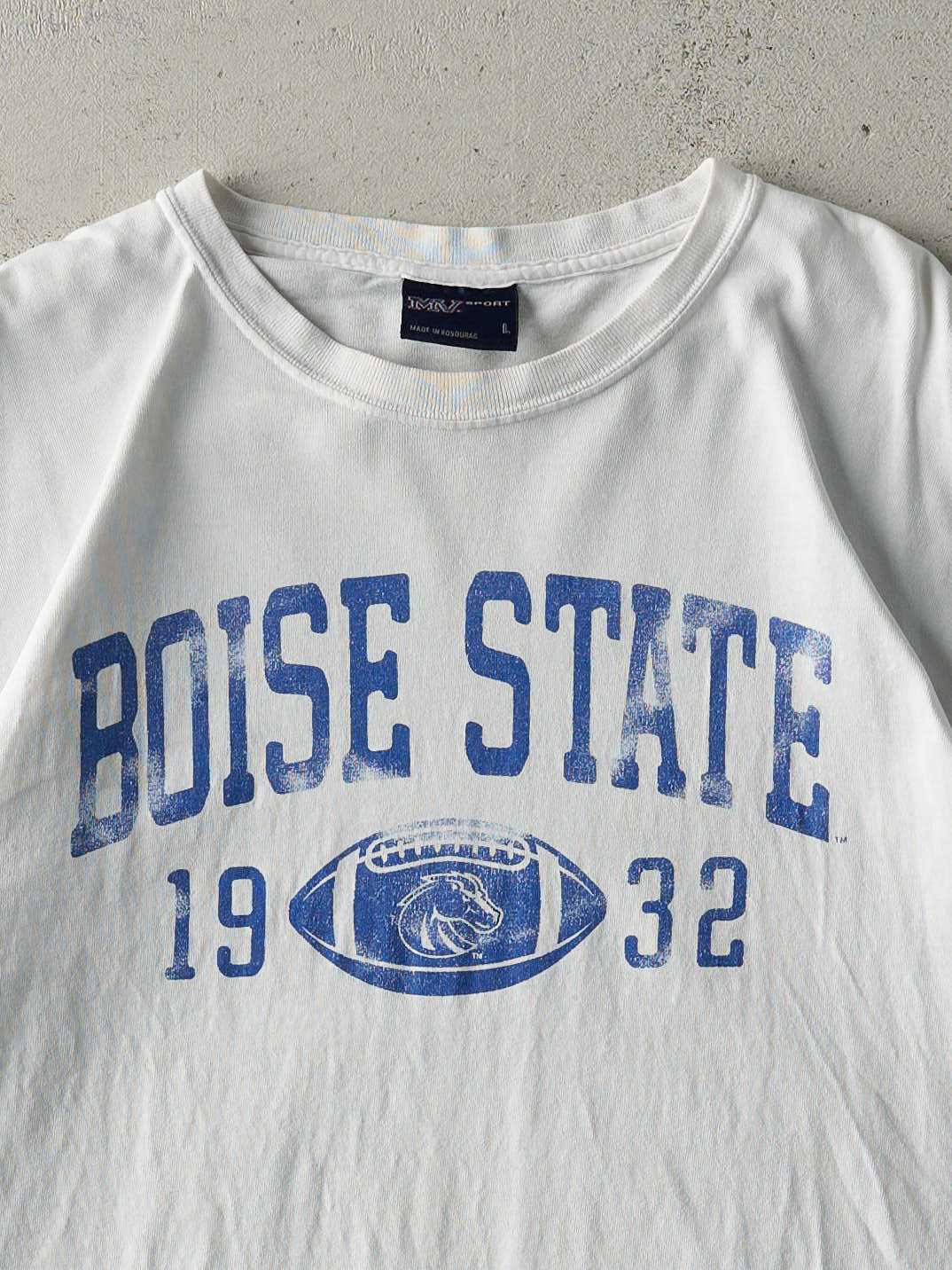 Vintage Y2K White Boise State Football Tee (M)