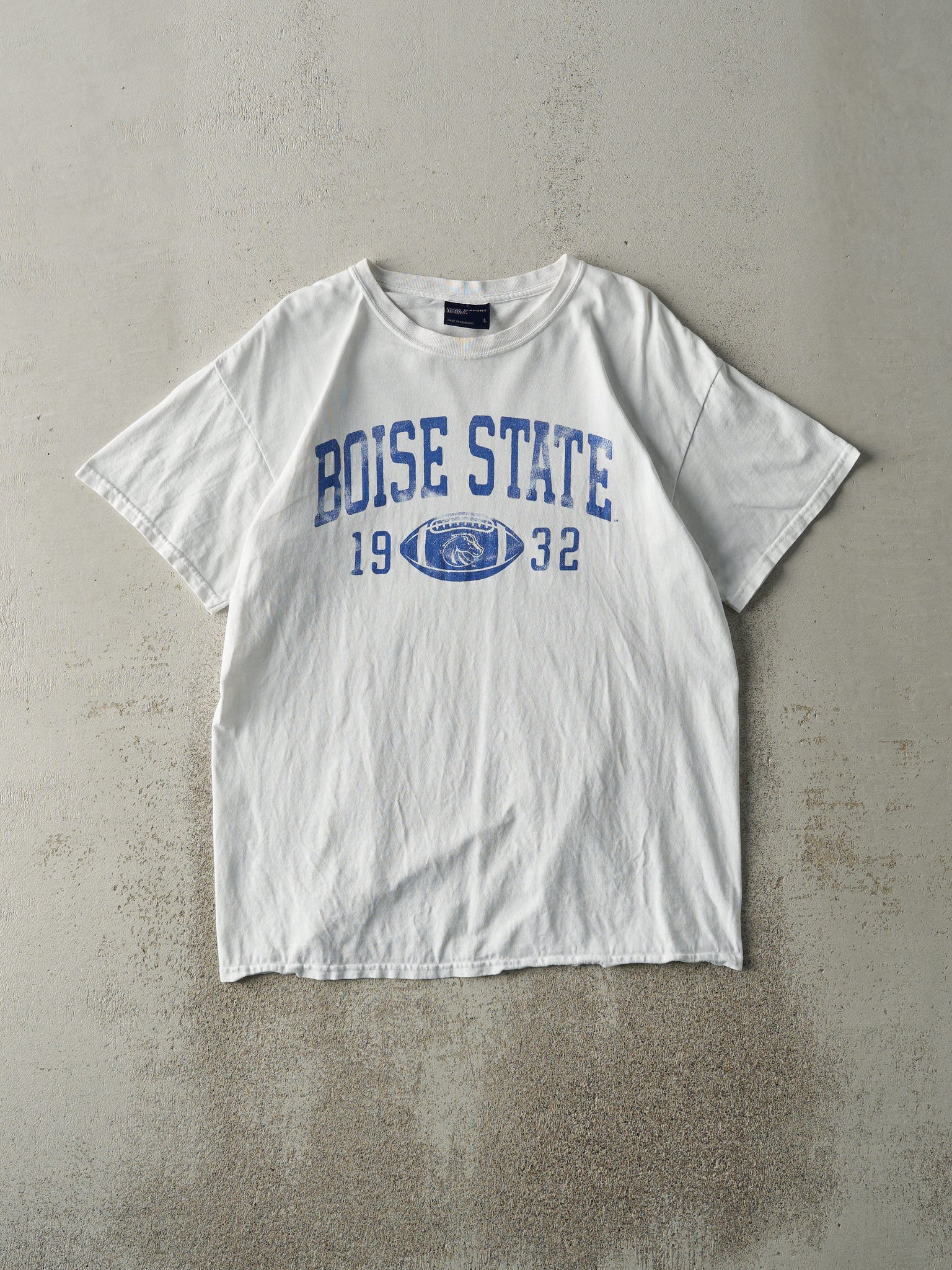 Vintage Y2K White Boise State Football Tee (M)