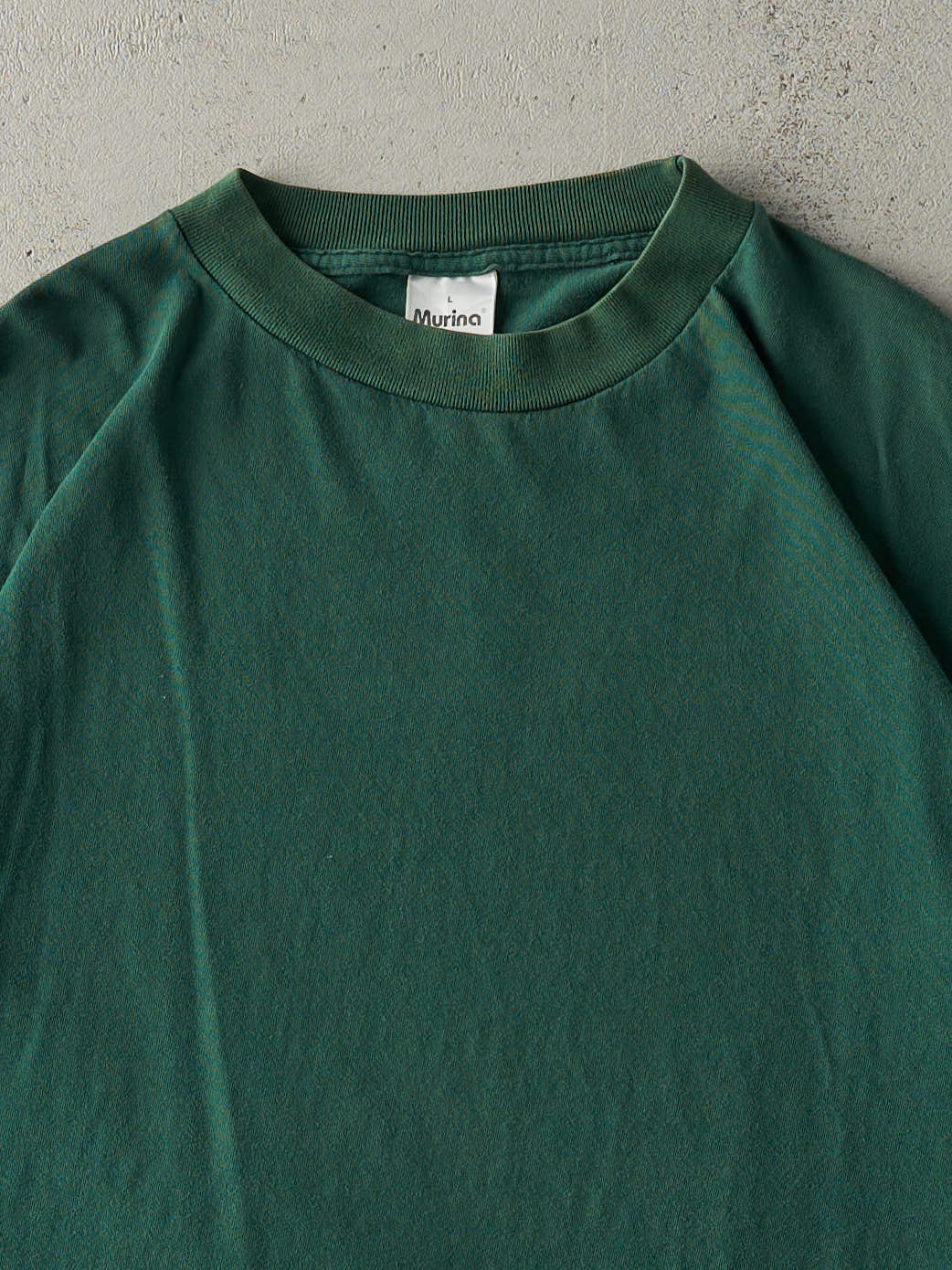 Vintage 90s Emerald Green Blank Tee (L)