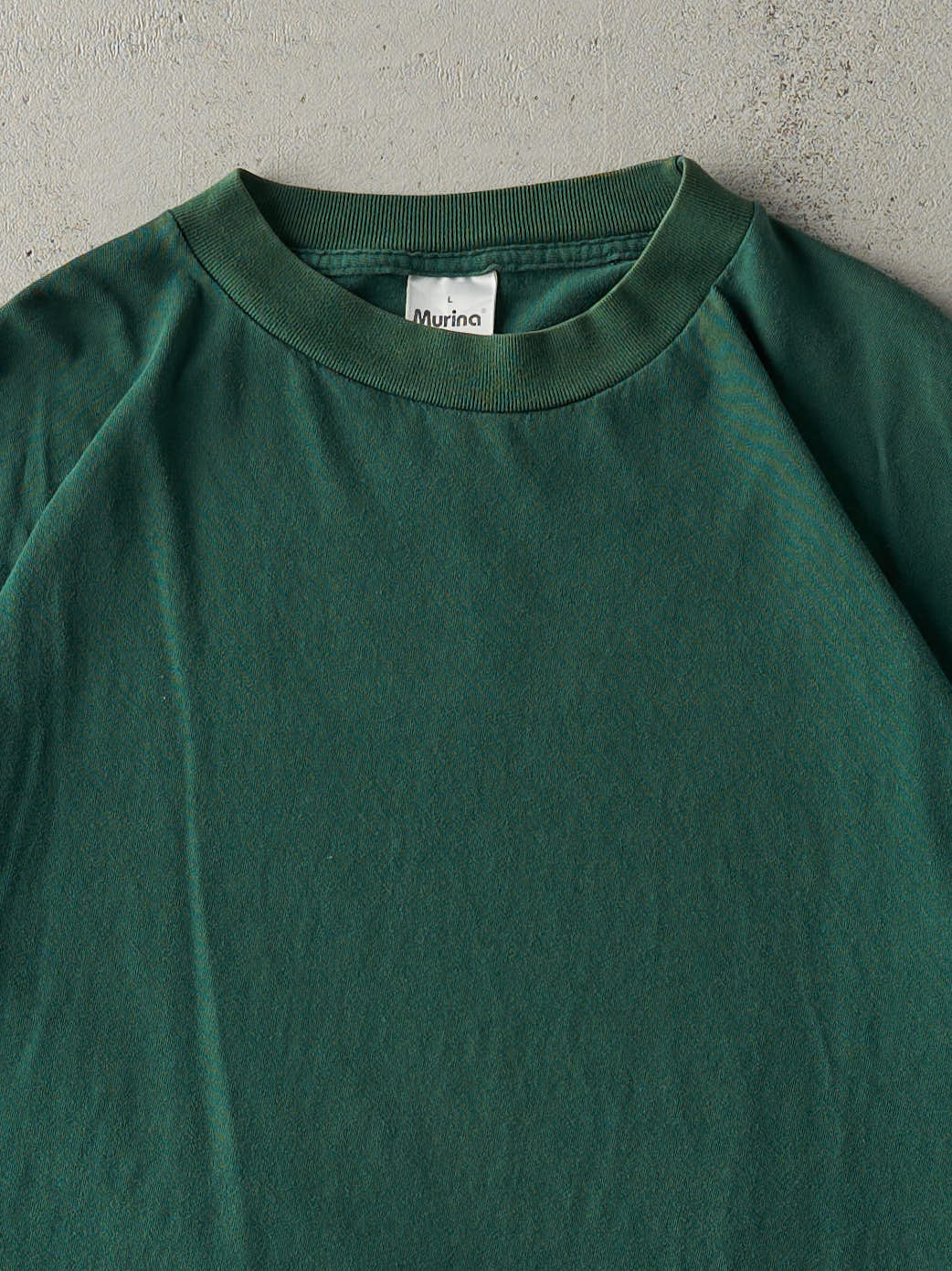 Vintage 90s Emerald Green Blank Tee (L)