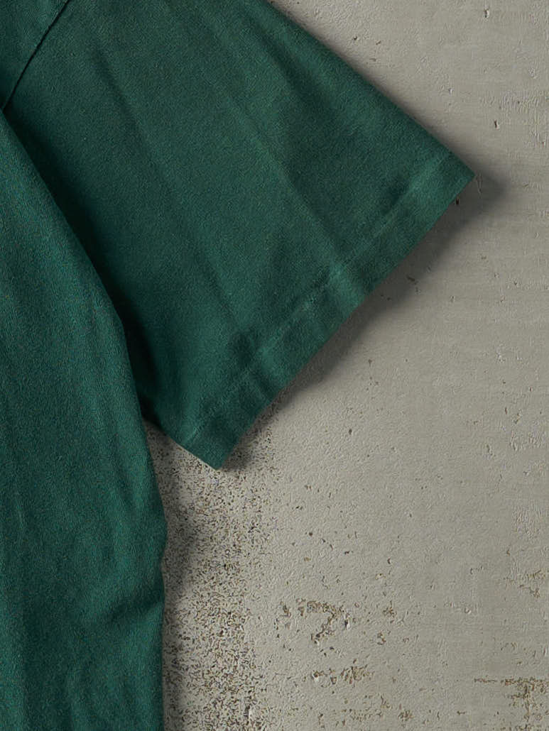 Vintage 90s Emerald Green Blank Tee (L)