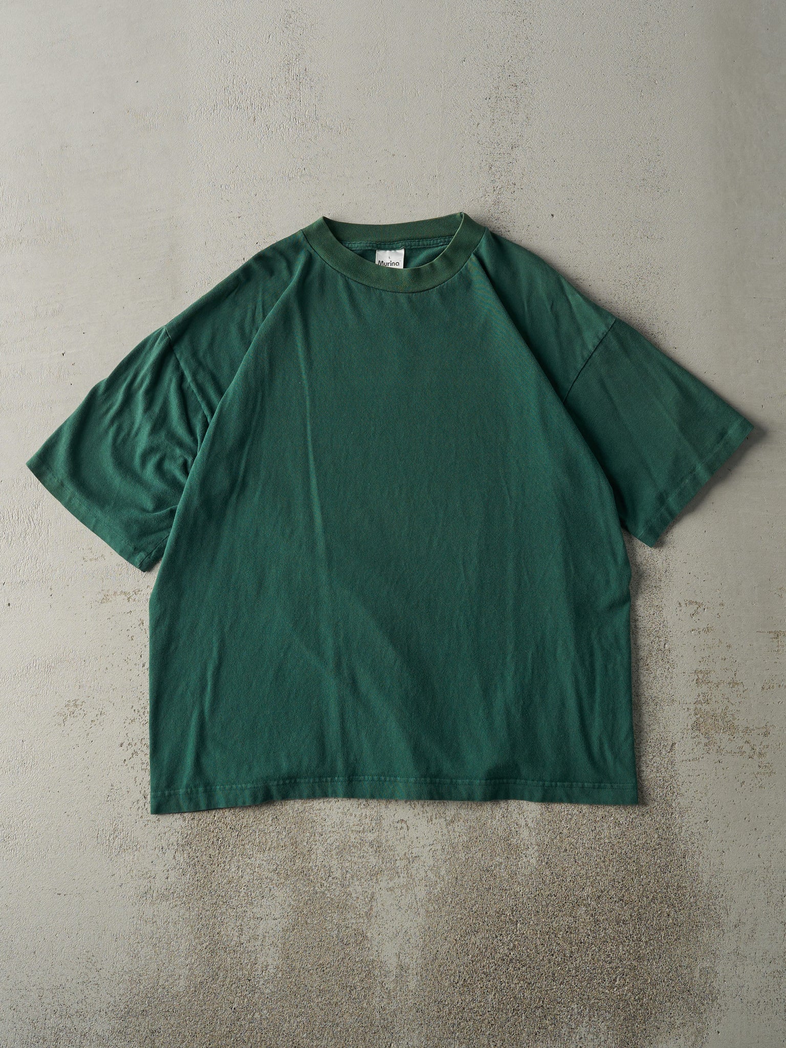 Vintage 90s Emerald Green Blank Tee (L)