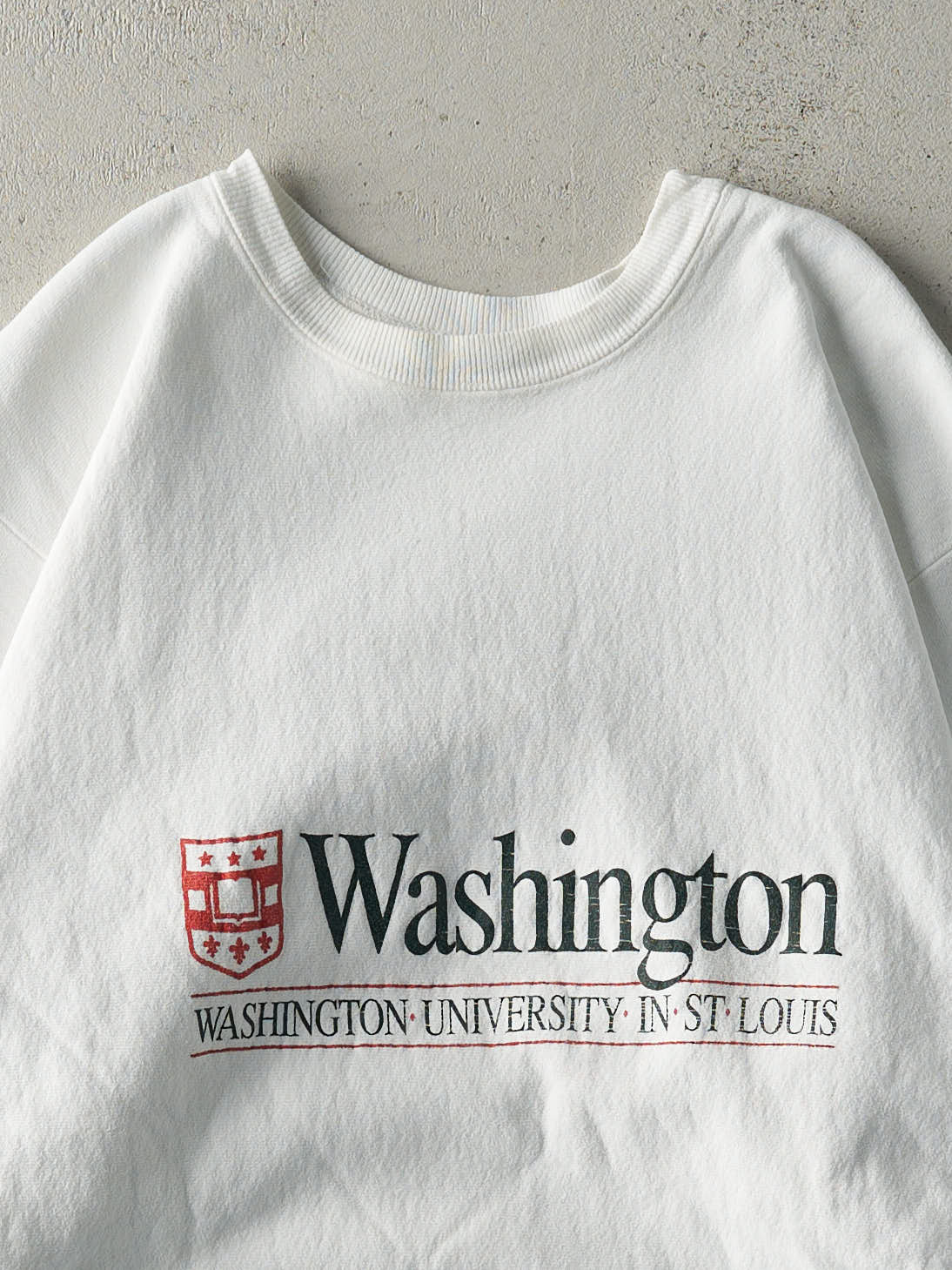 Vintage 90s White Washington University in St Louis Crewneck (M/L)