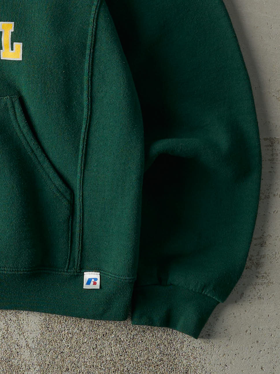 Vintage Y2K Forest Green Raider Baseball Russell Athletics Hoodie (M)