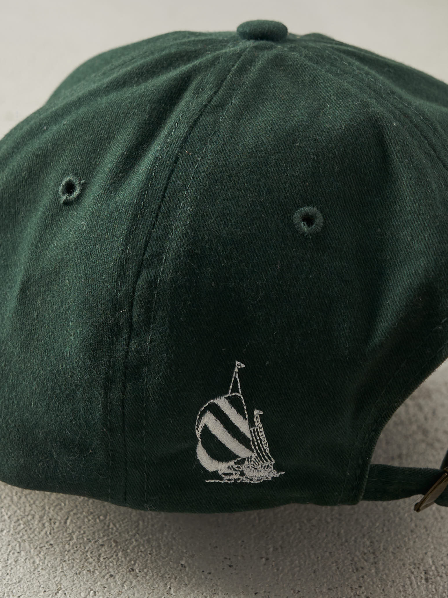 Vintage 90s Green & Navy Nautica Strapback Hat