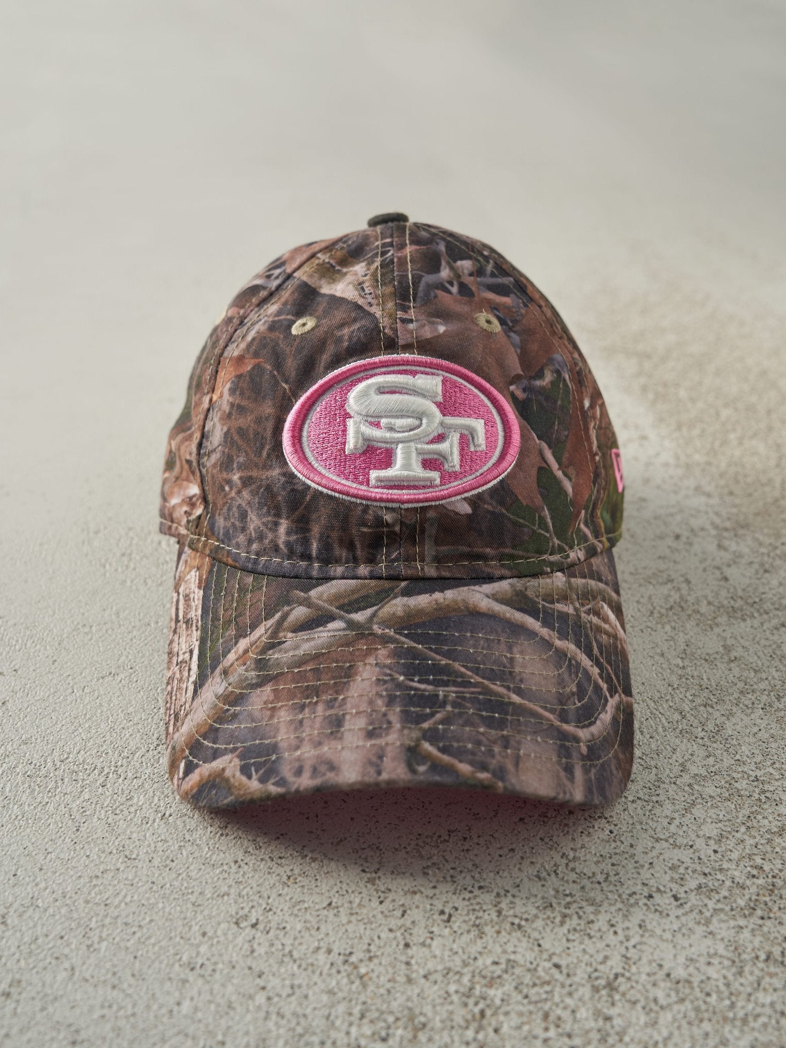 Vintage Y2K Camo San Fransisco 49ers Strapback Hat