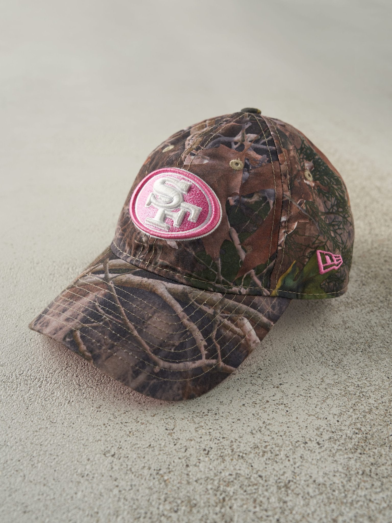 Vintage Y2K Camo San Fransisco 49ers Strapback Hat