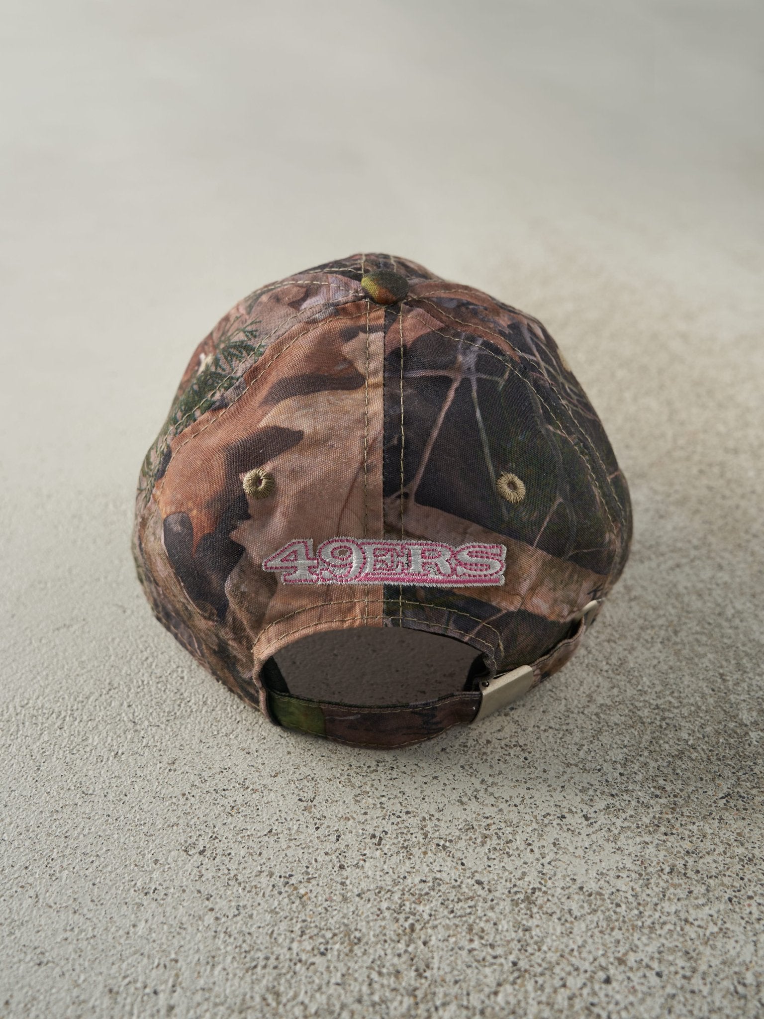 Vintage Y2K Camo San Fransisco 49ers Strapback Hat