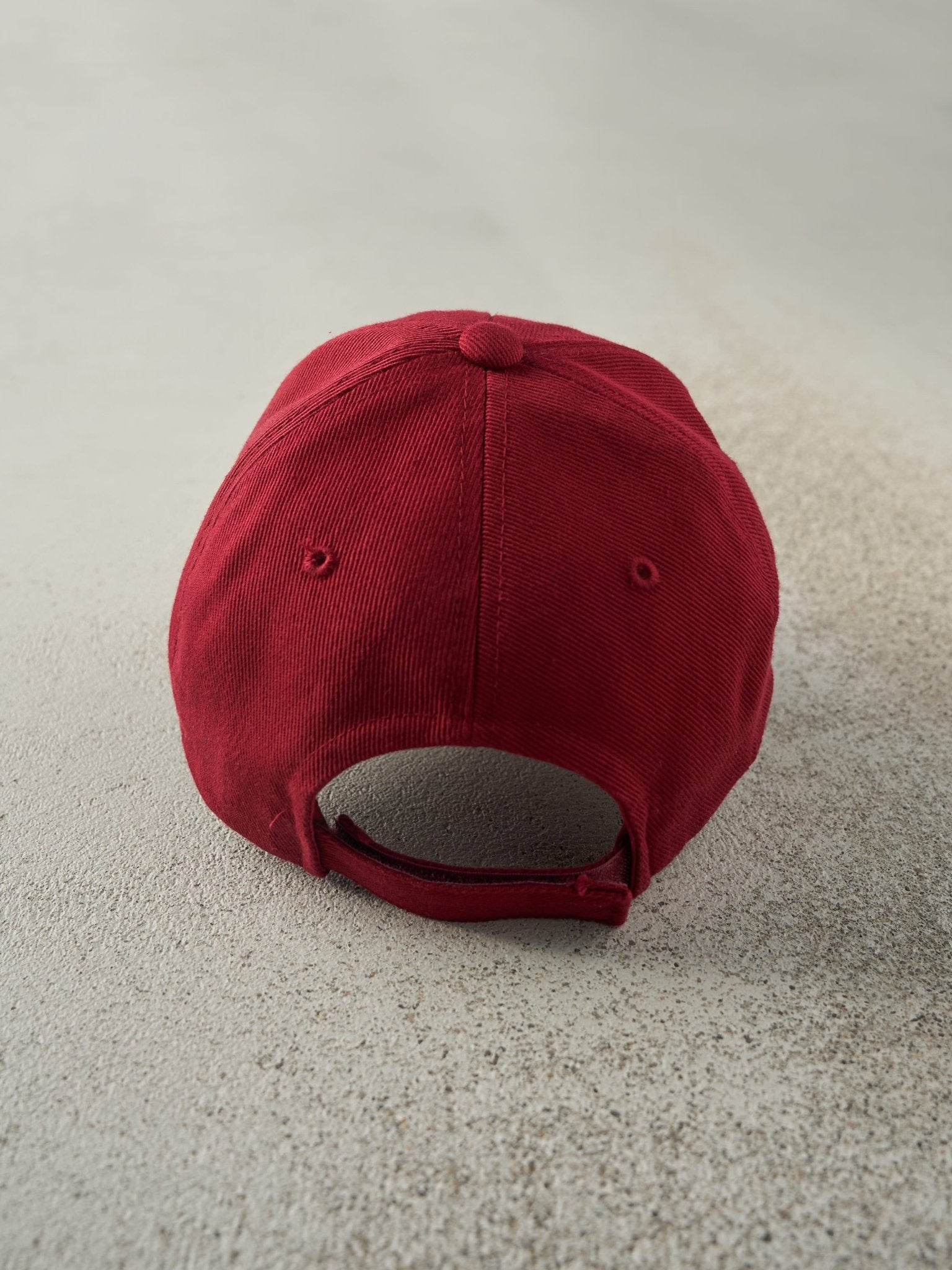 Vintage Y2K Burgundy San Fran 49ers Velcro Hat