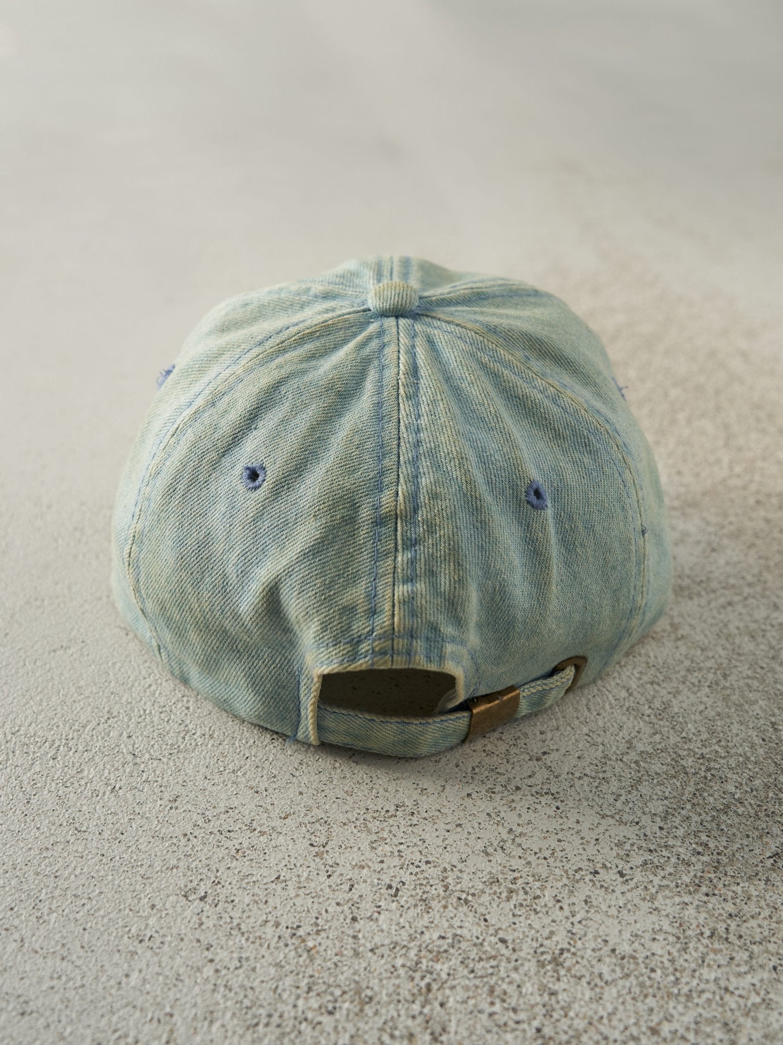 Vintage 90s Light Wash Denim Buffalo Bills Strapback Hat